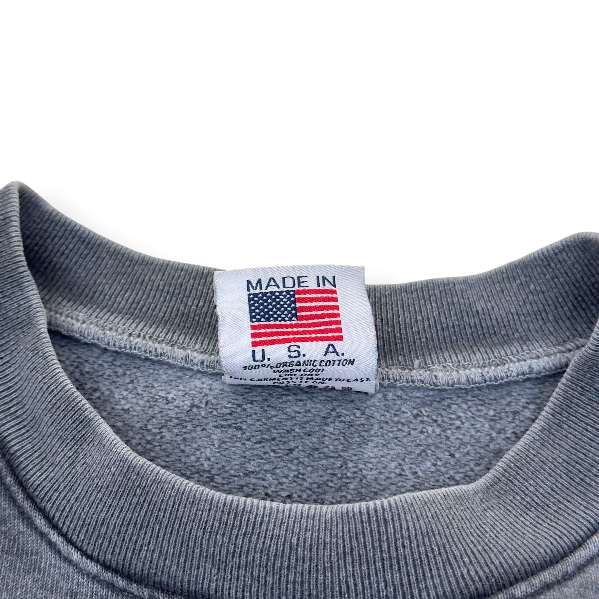 FOUR:FIFTEEN.AM GRAPHIC PRINT FADED SWEATSHIRT GREY XL