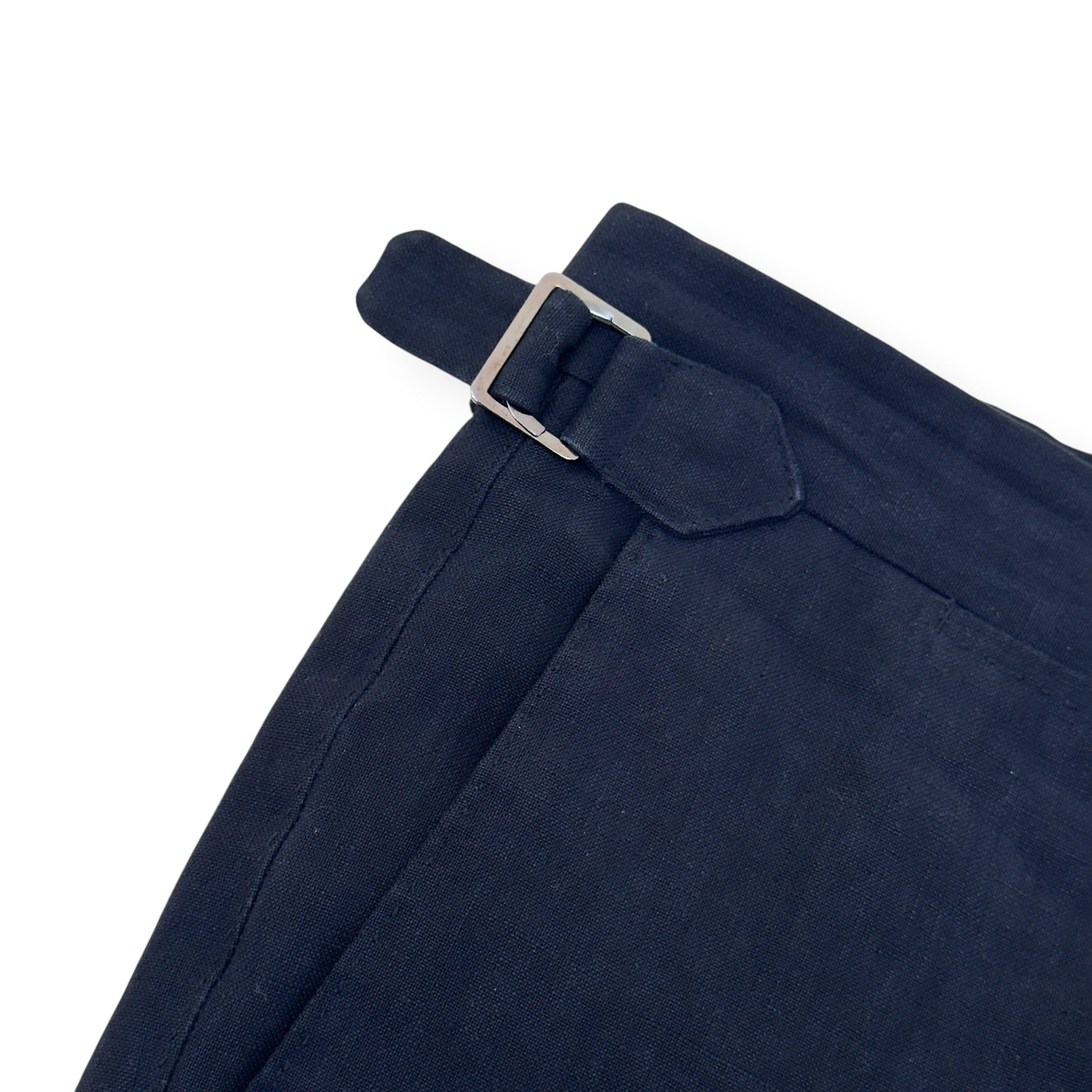 THOM SWEENEY LINEN TROUSER BLACK 52 / XL
