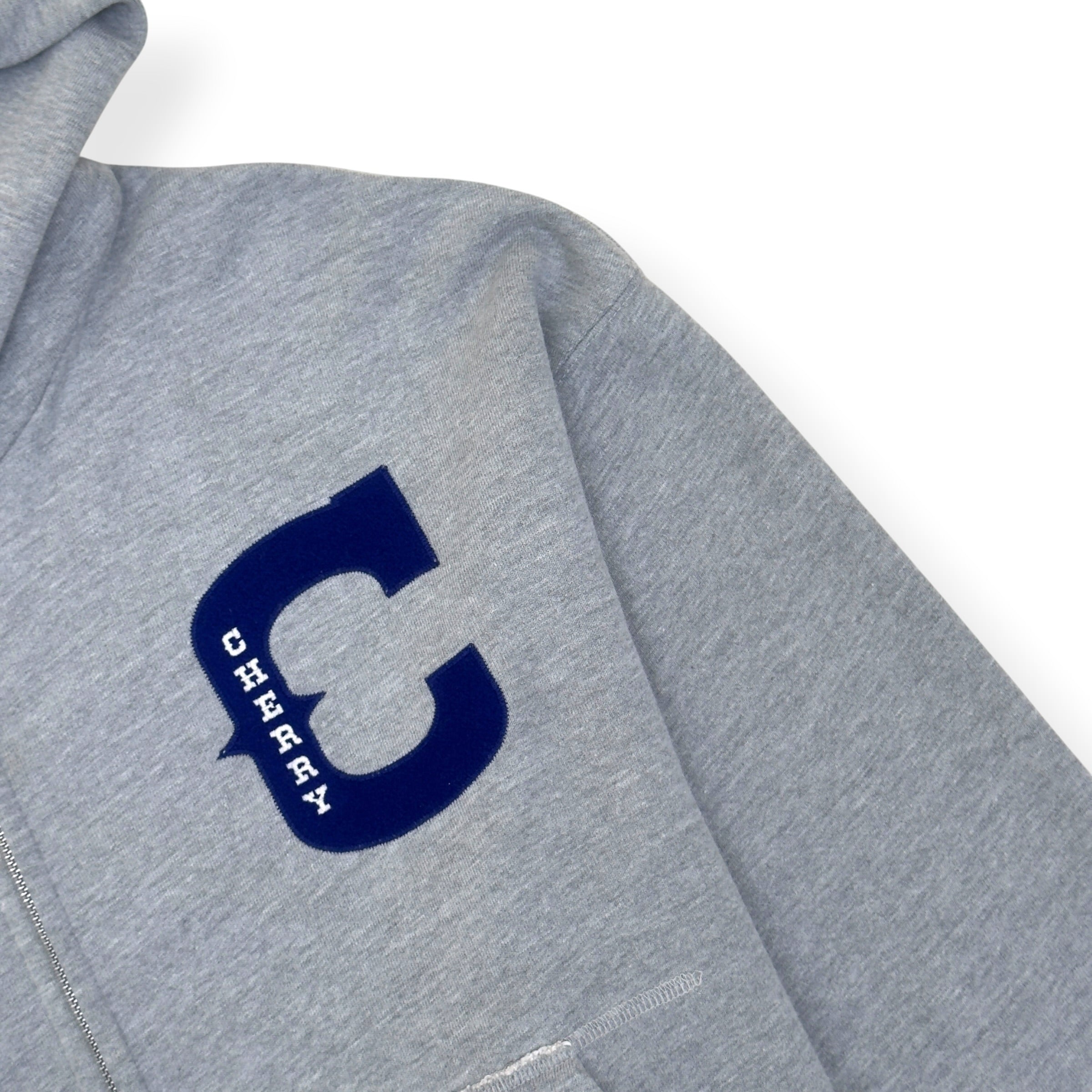 CHERRY LA ZIP-UP HOODIE GREY / BLUE XL