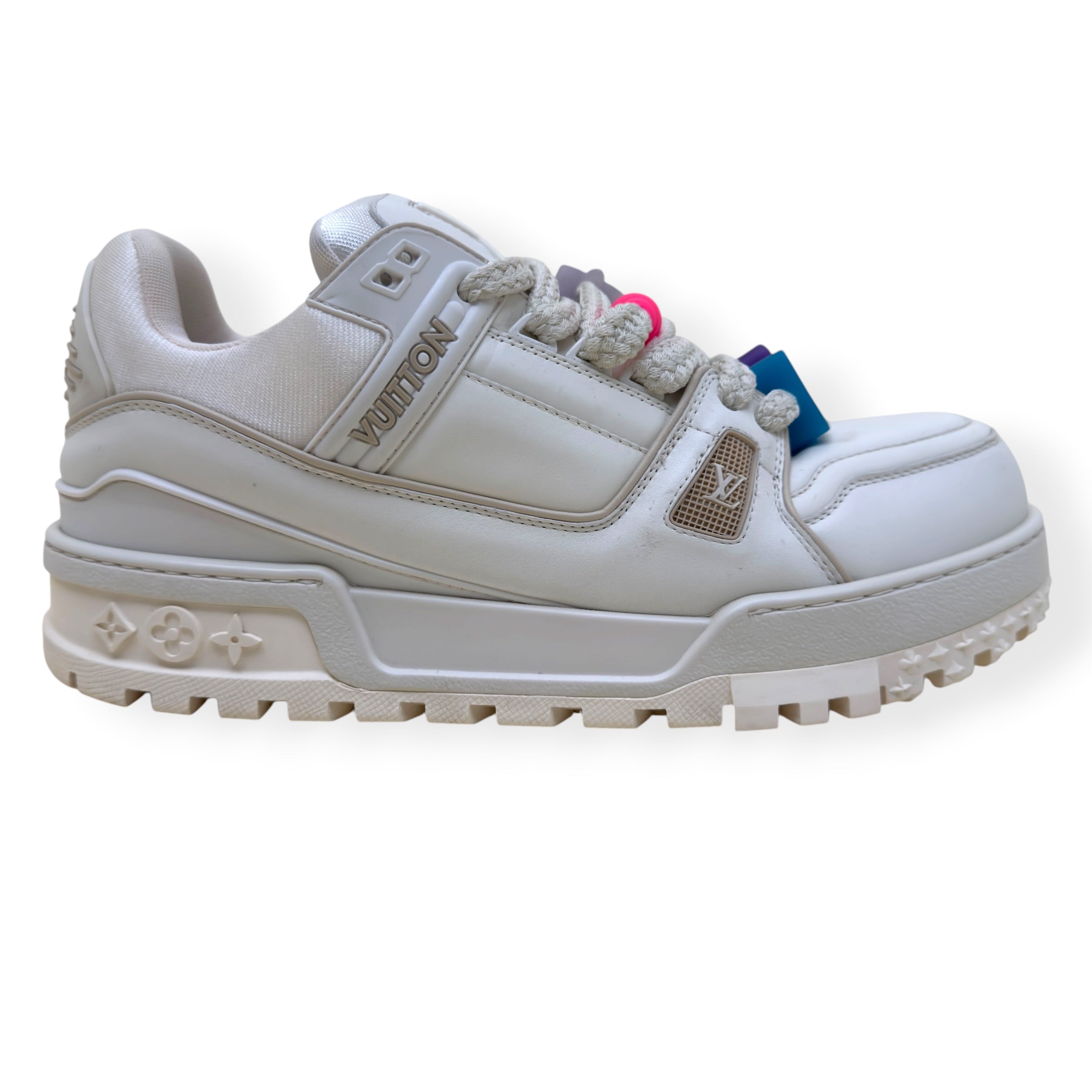 LOUIS VUITTON TRAINER MAXI SNEAKER WHITE UK10