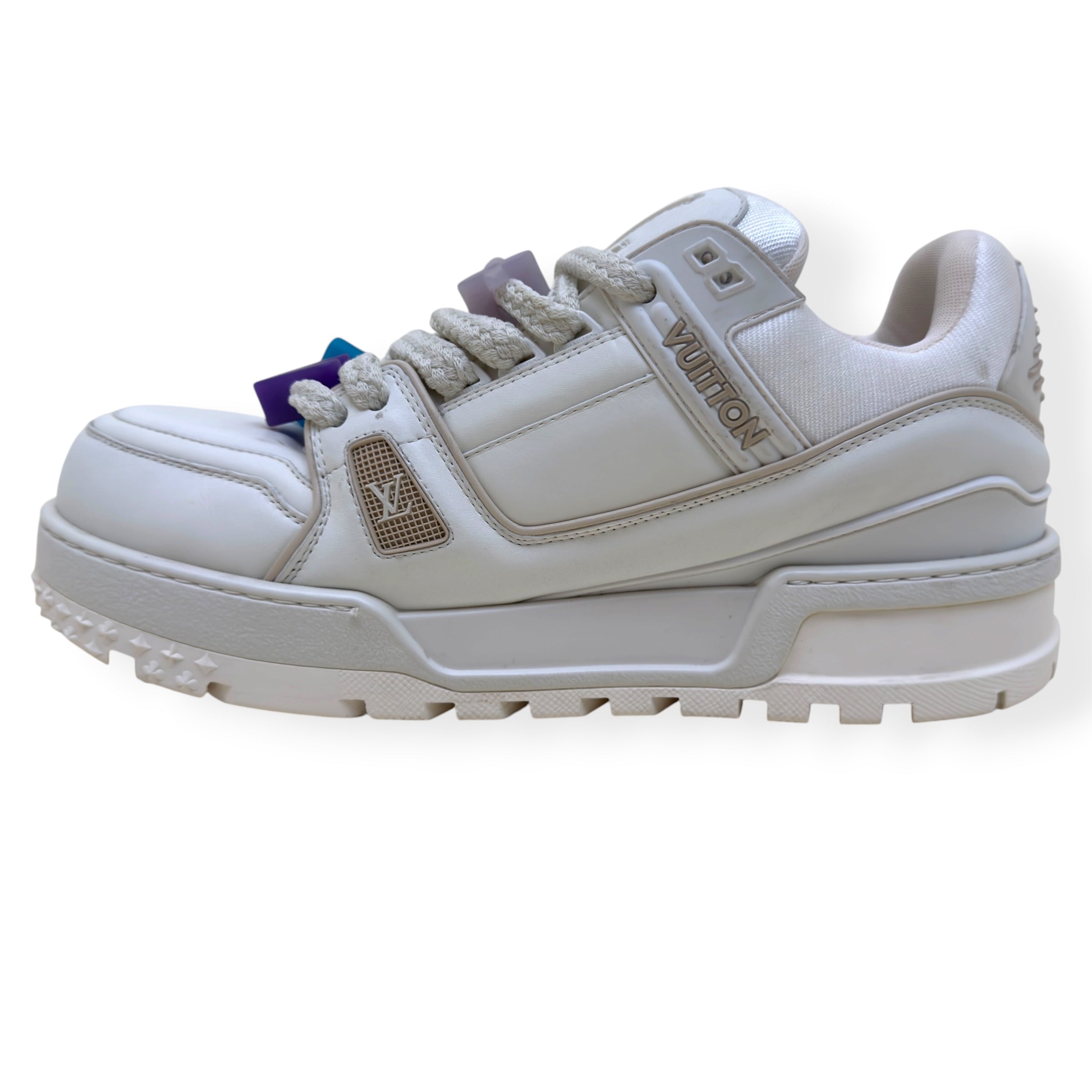 LOUIS VUITTON TRAINER MAXI SNEAKER WHITE UK10