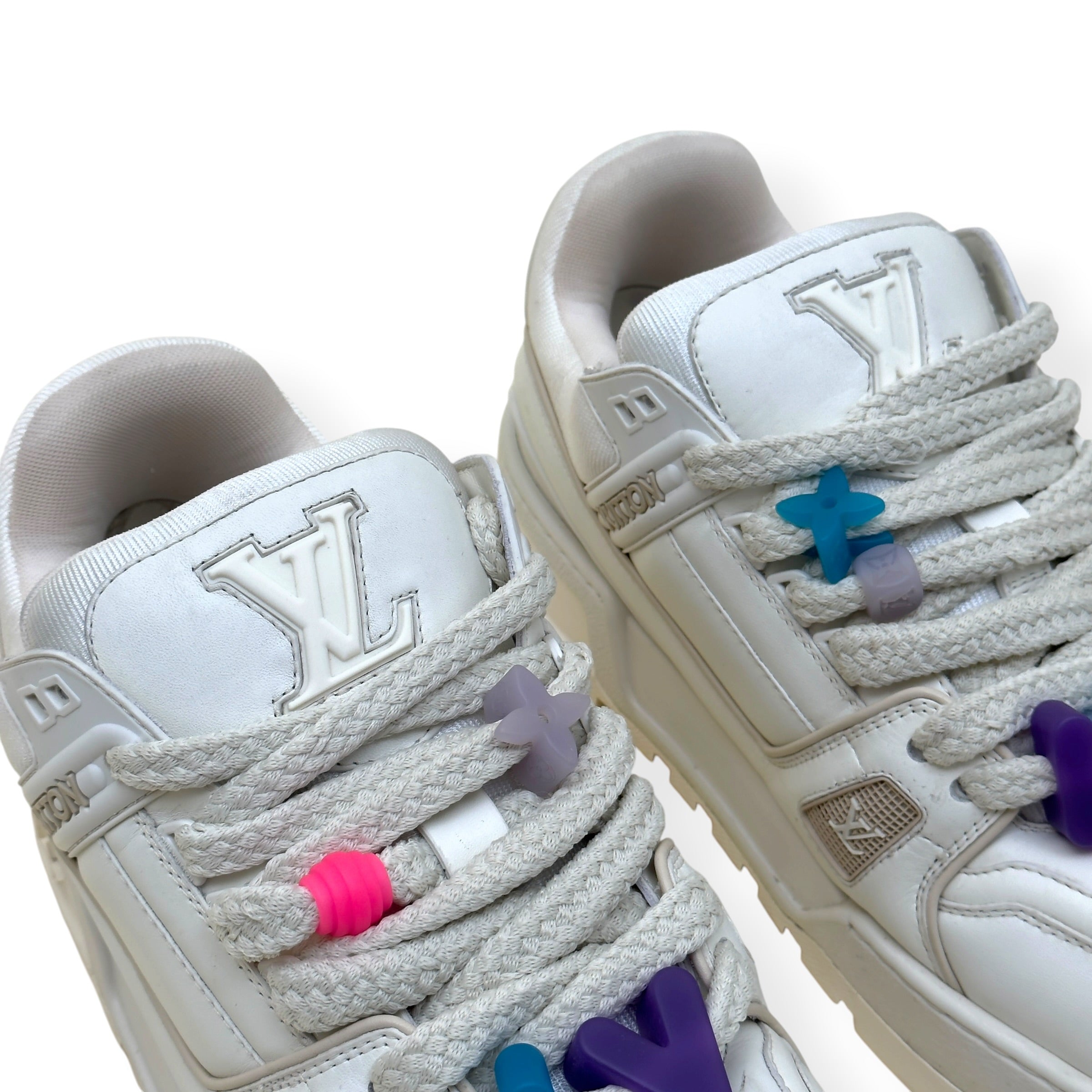 LOUIS VUITTON TRAINER MAXI SNEAKER WHITE UK10