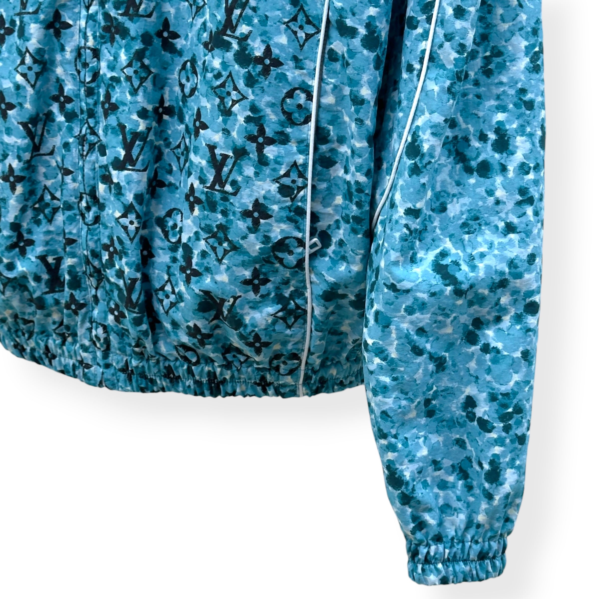 LOUIS VUITTON POINTILLISM MONOGRAM WINDBREAKER JACKET BLUE 50 / M
