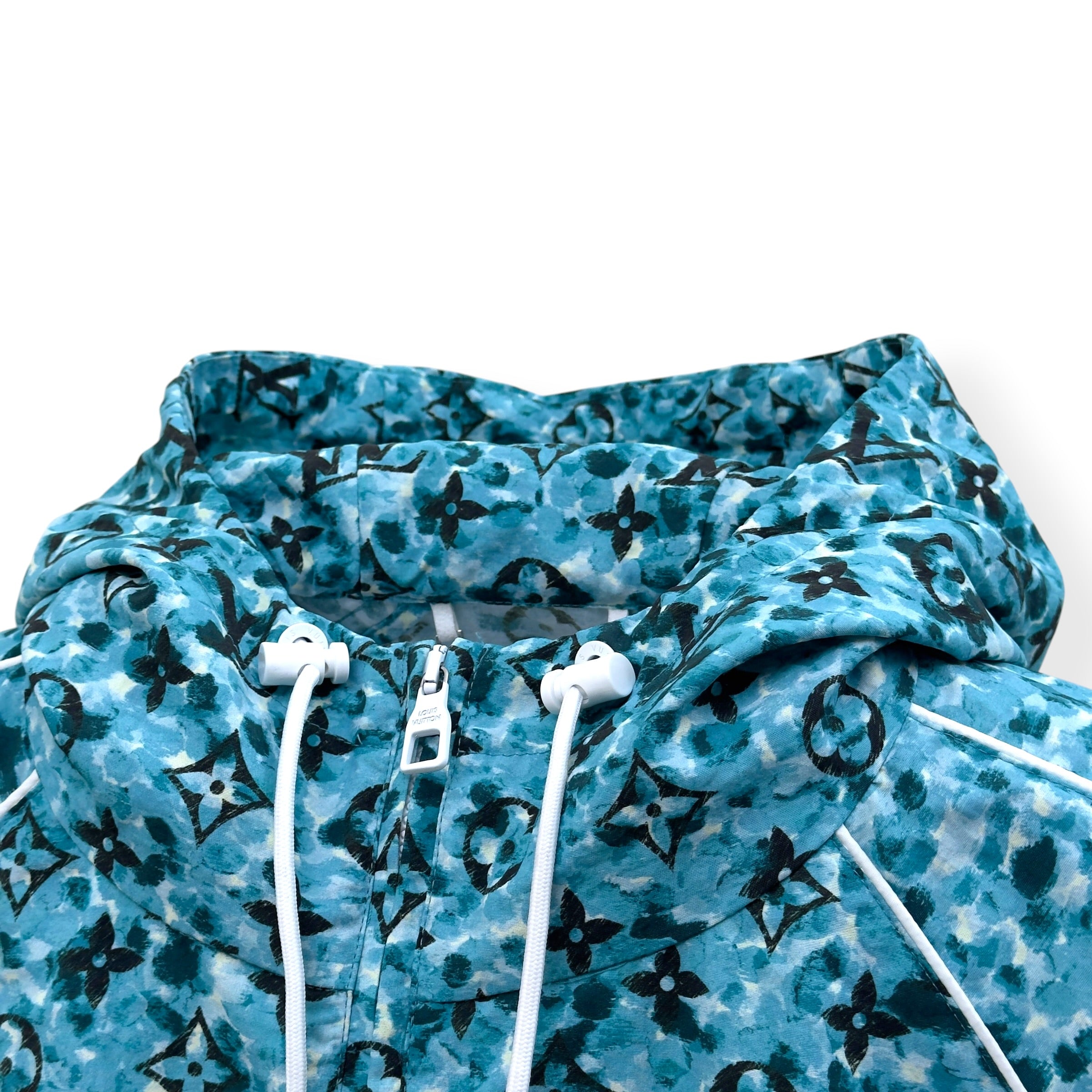 LOUIS VUITTON POINTILLISM MONOGRAM WINDBREAKER JACKET BLUE 50 / M
