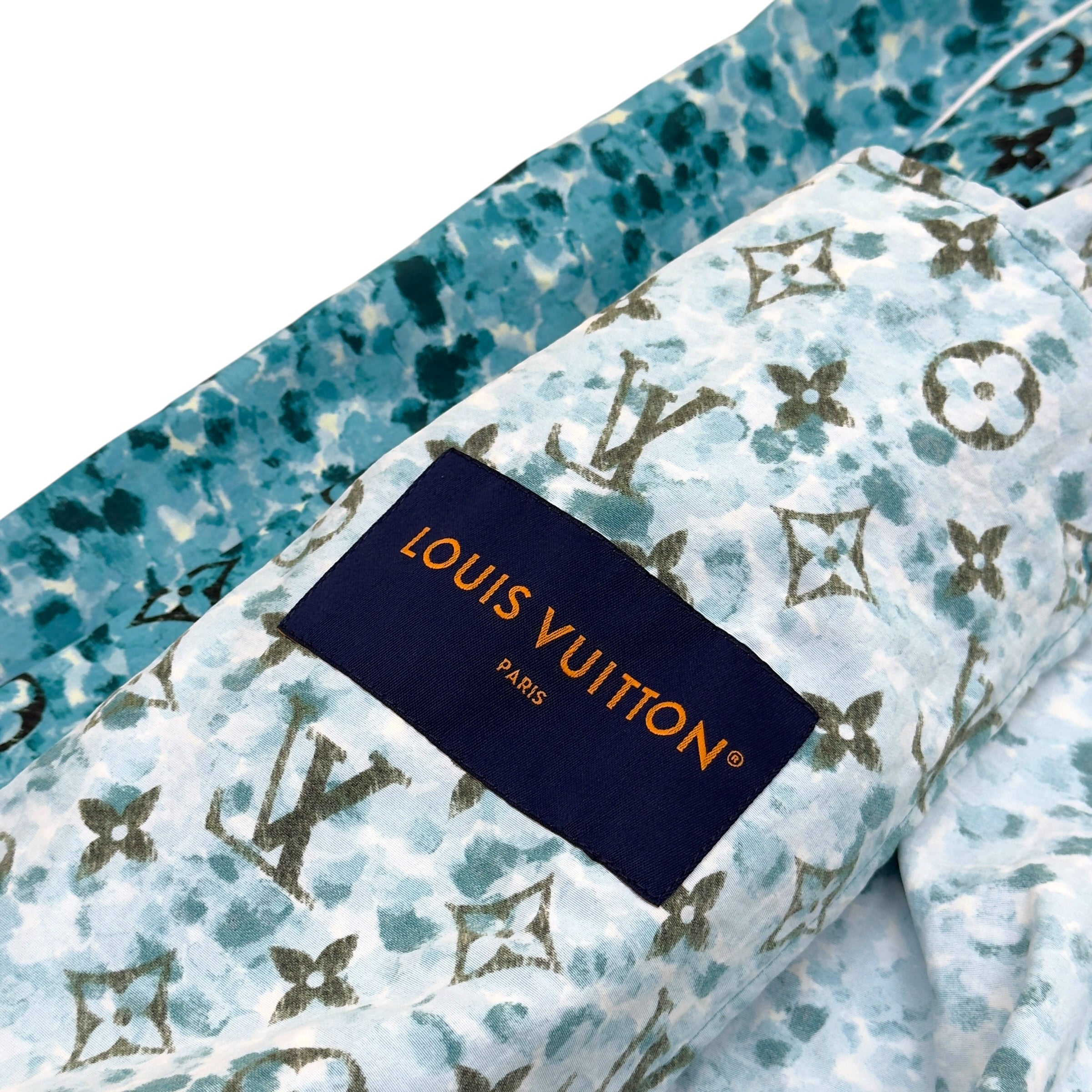 LOUIS VUITTON POINTILLISM MONOGRAM WINDBREAKER JACKET BLUE 50 / M