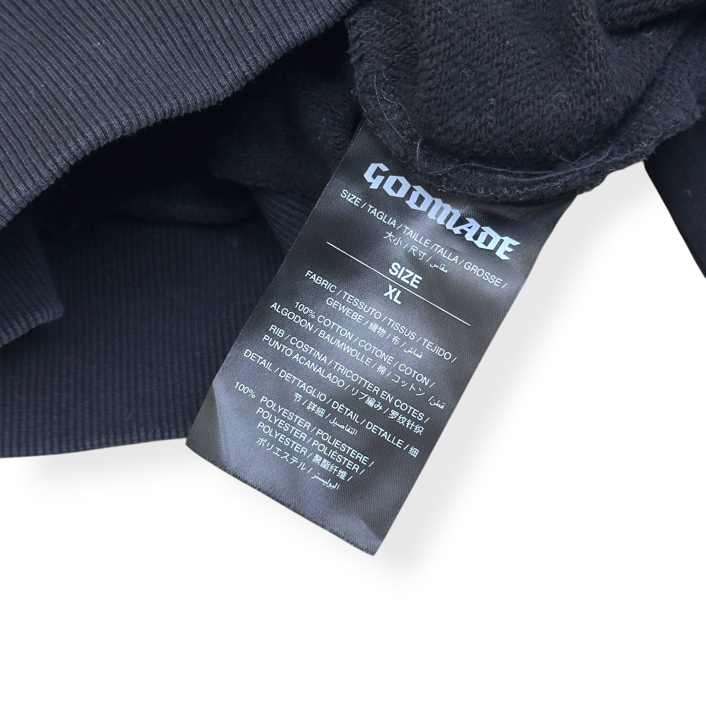 GODMADE ZIP-UP HOODIE BLACK / PINK XL
