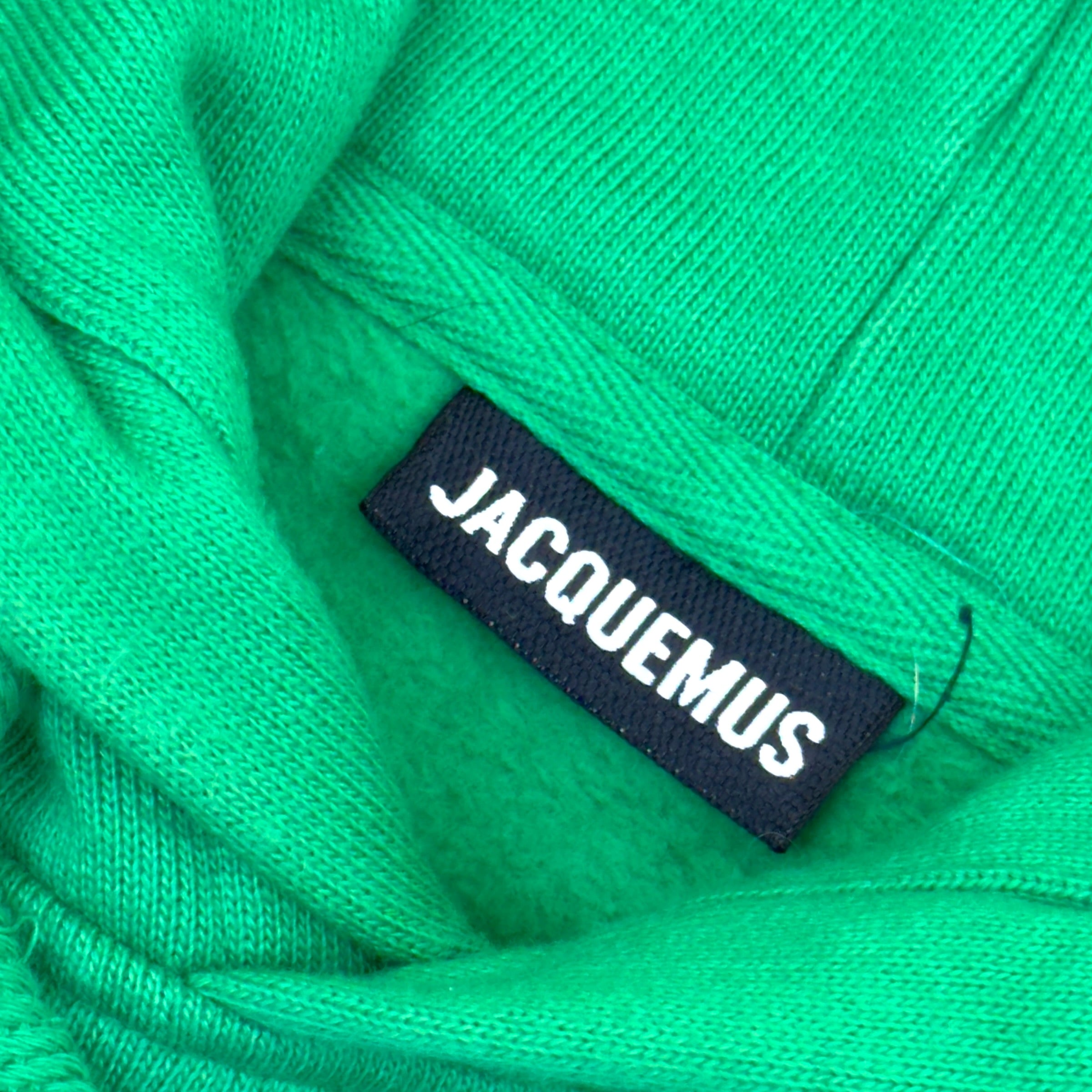 JACQUEMUS LOGO HOODIE GREEN L
