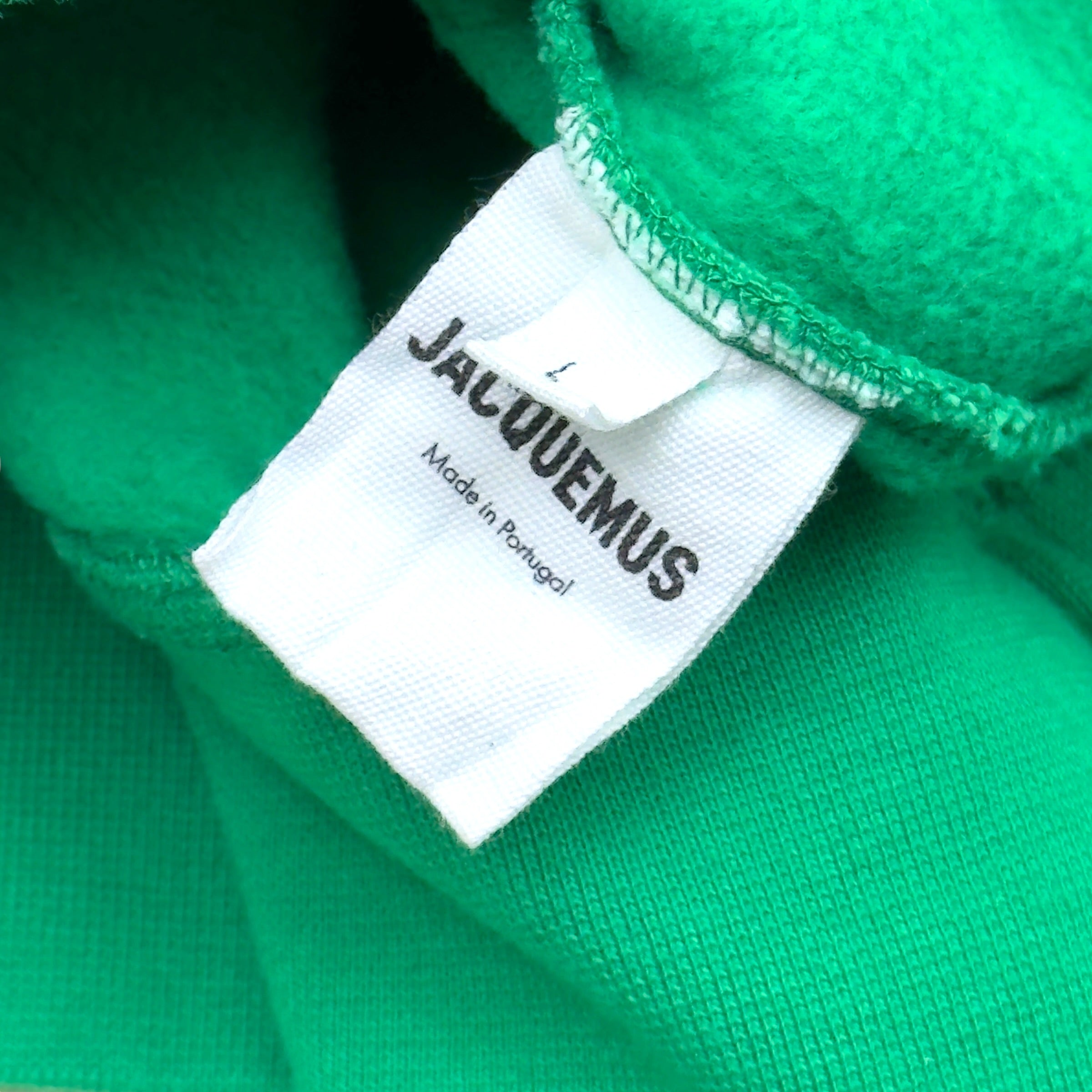 JACQUEMUS LOGO HOODIE GREEN L