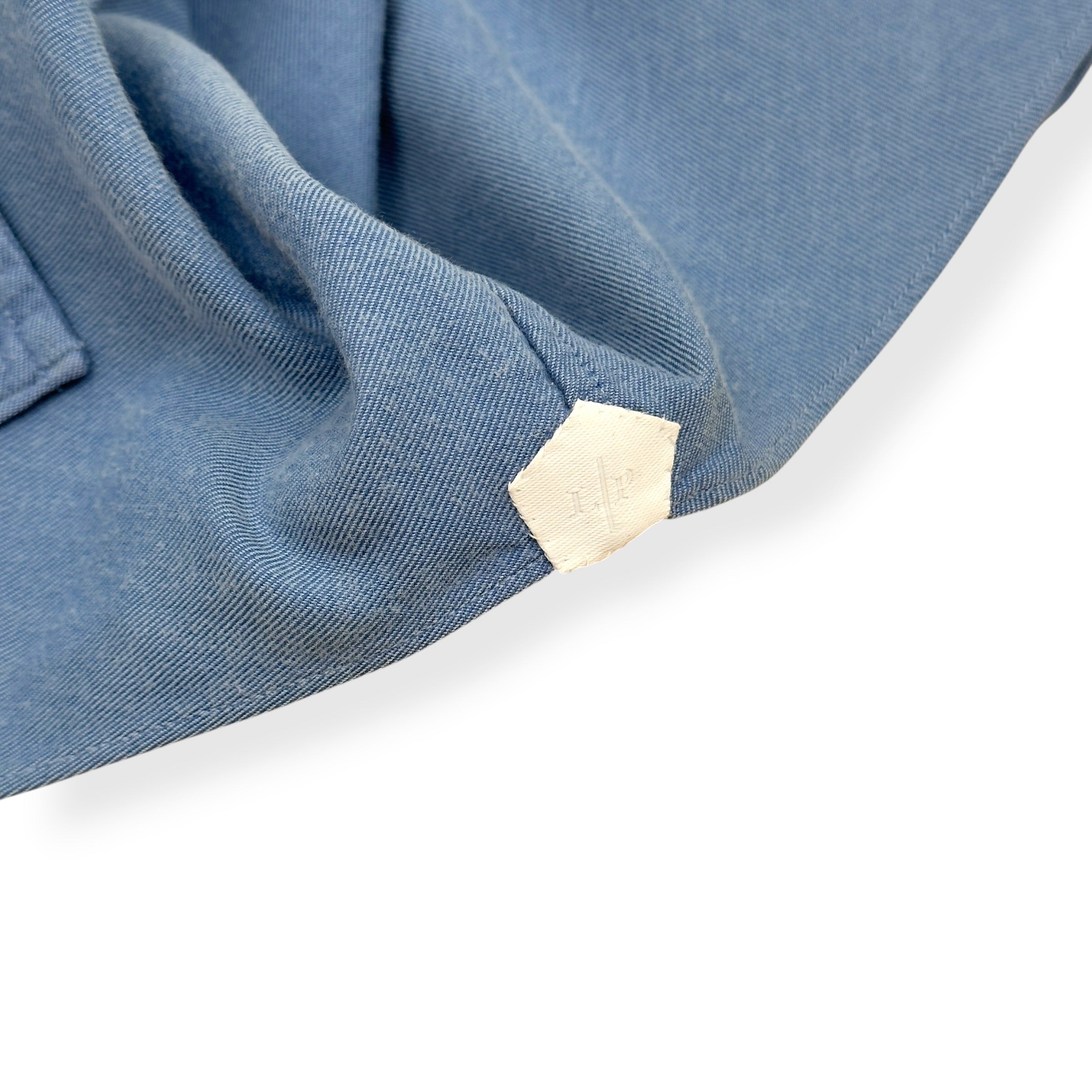 LORO PIANA CASUAL COTTON SHIRT BLUE L