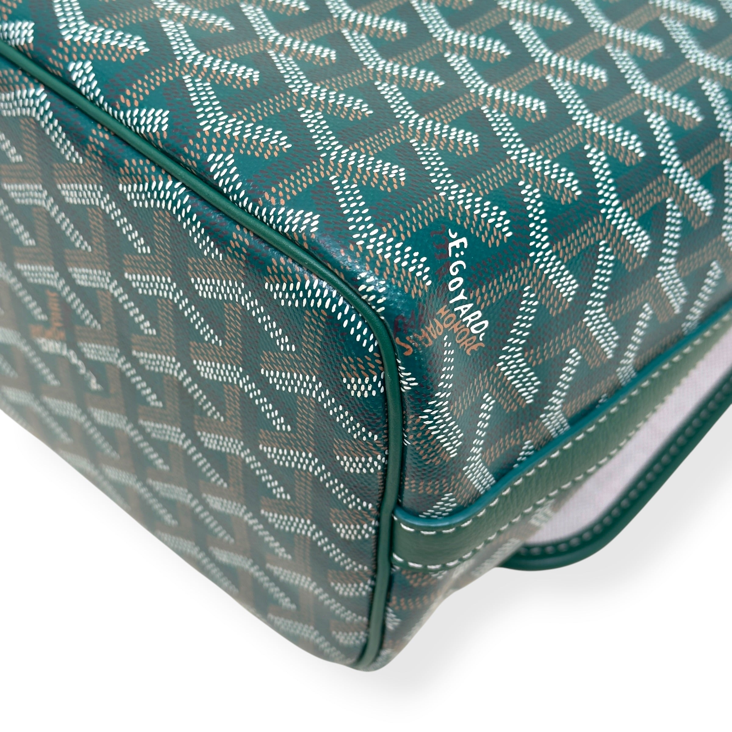 GOYARD GOYARDINE CAPETIEN MESSENGER BAG GREEN MM
