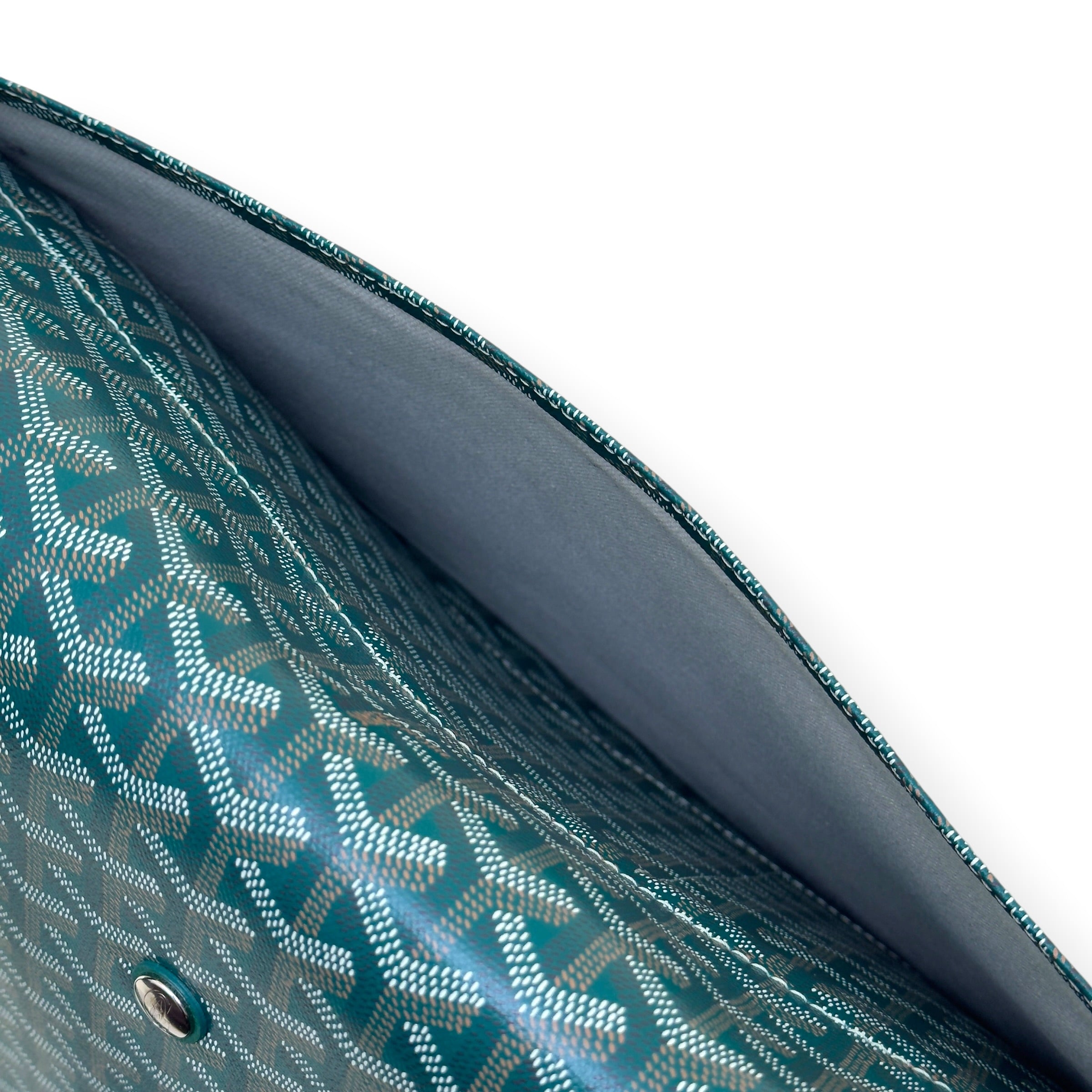 GOYARD GOYARDINE CAPETIEN MESSENGER BAG GREEN MM