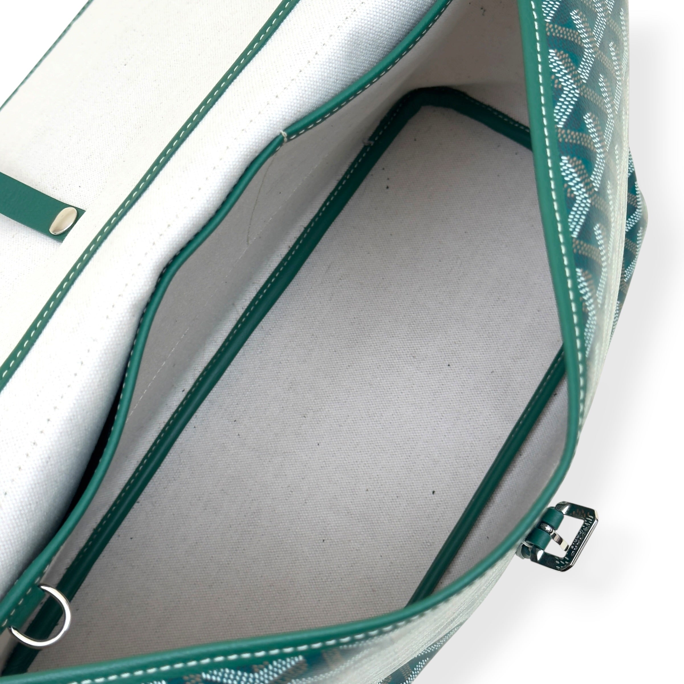 GOYARD GOYARDINE CAPETIEN MESSENGER BAG GREEN MM