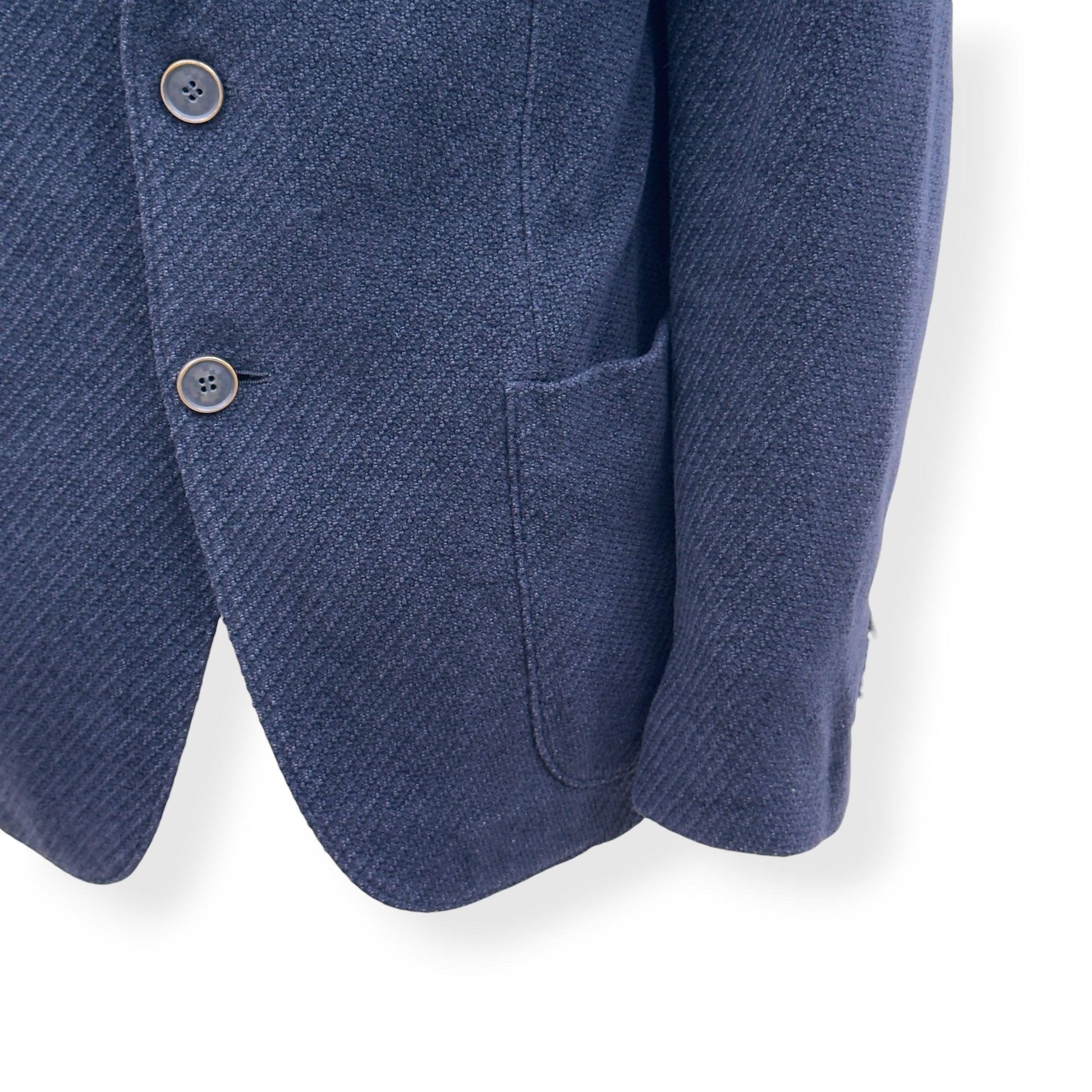GIORGIO ARMANI UPTON WOOL BLAZER NAVY 54 /  XL