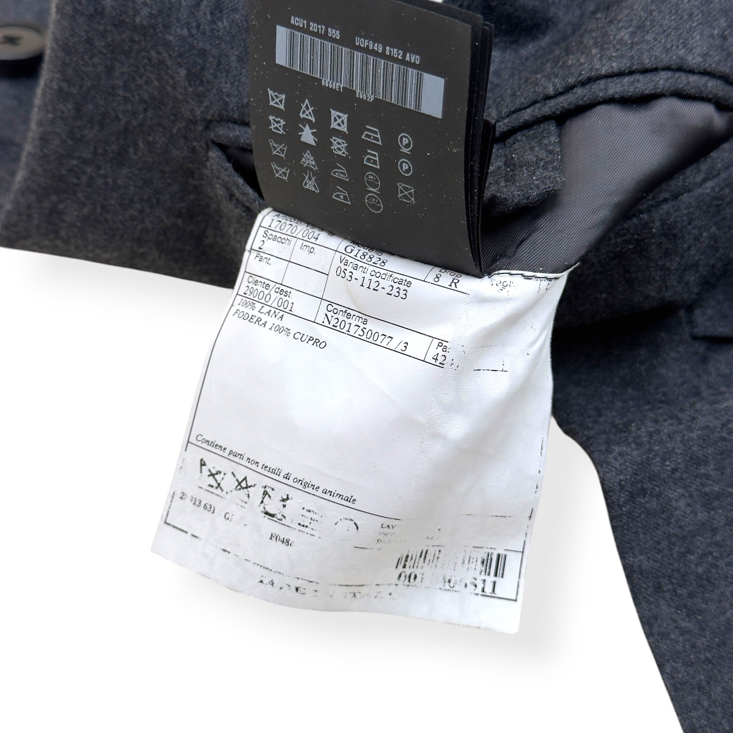 PRADA WOOL BLAZER GREY 54R / XL