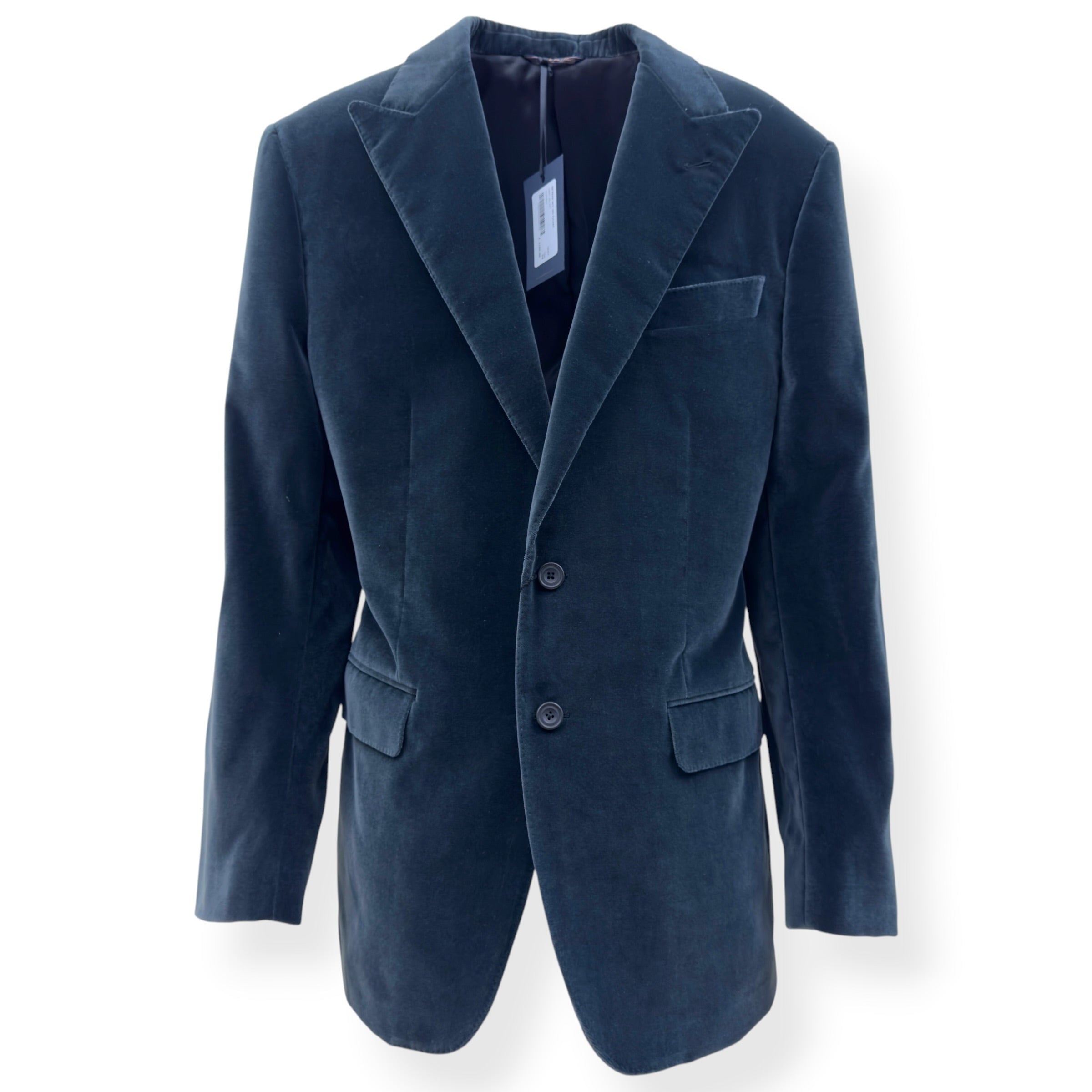 THOM SWEENEY SB PEAK VELVET BLAZER GREY 54 / XL