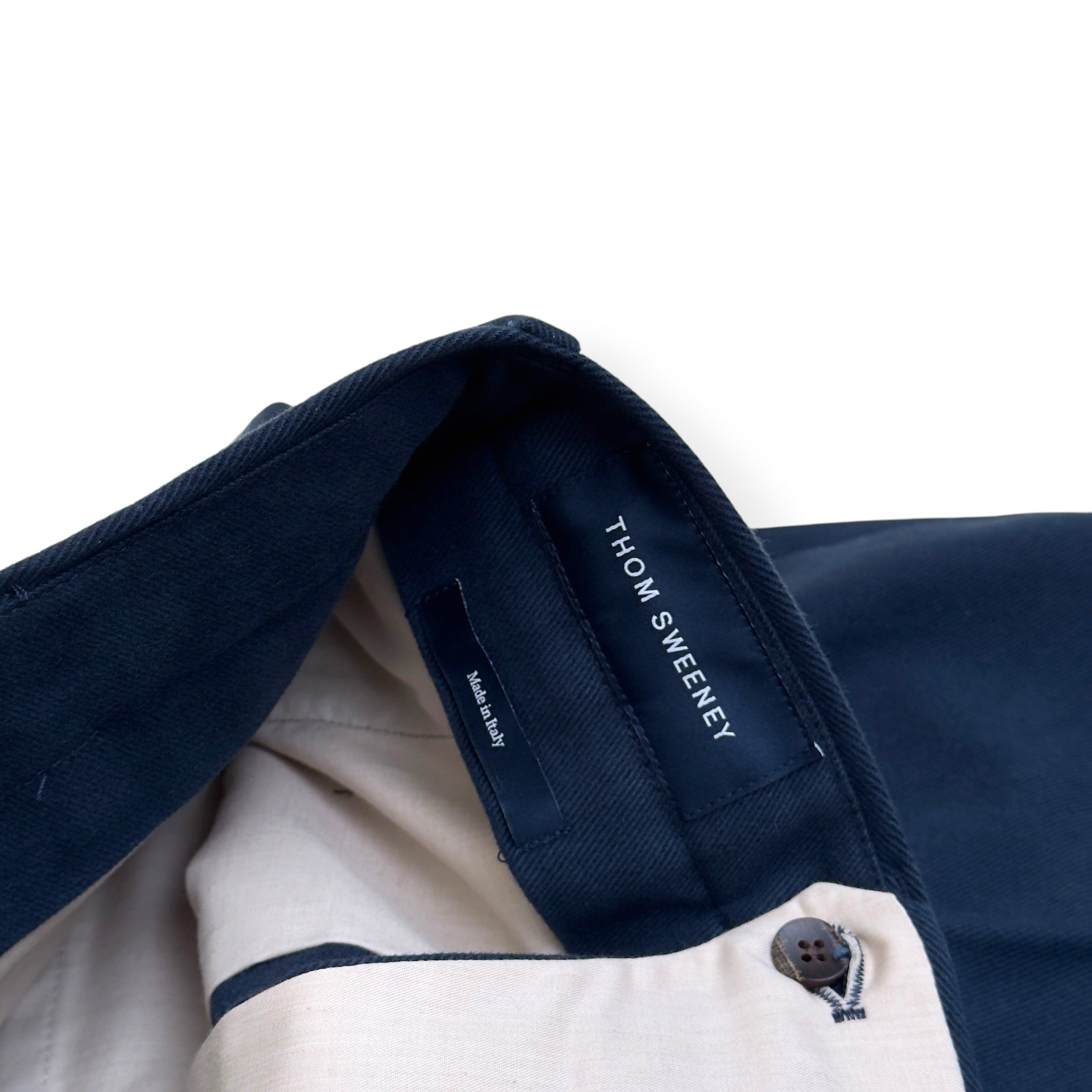 THOM SWEENEY COTTON TROUSERS NAVY 50 / M