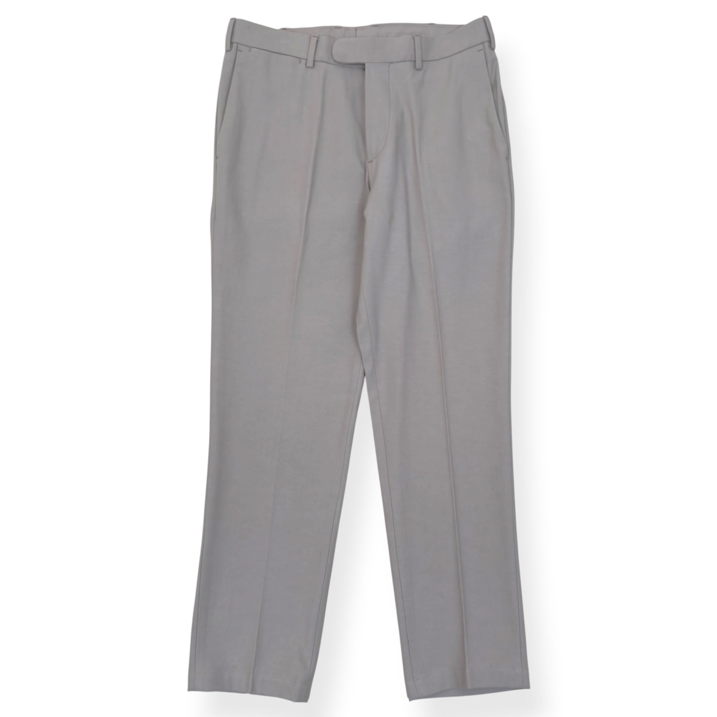 THOM SWEENEY COTTON BLEND TROUSERS LIGHT GREY 50 / M