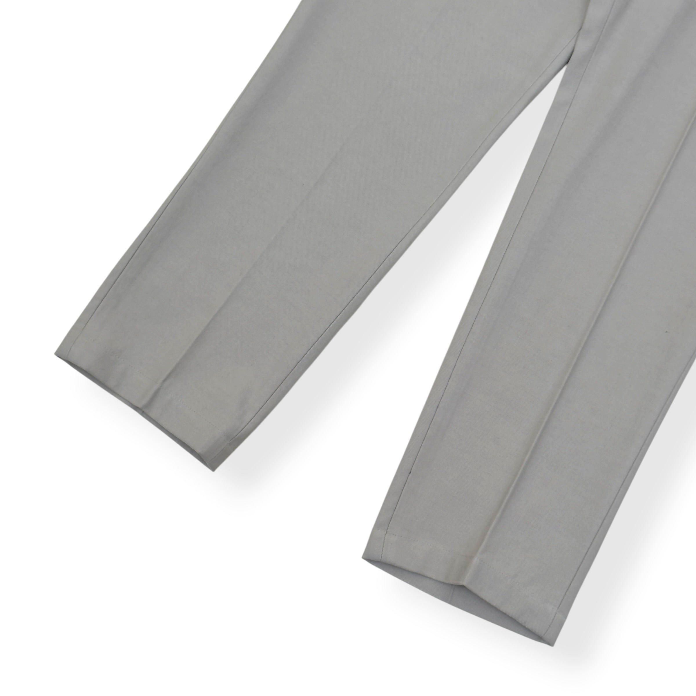 THOM SWEENEY COTTON BLEND TROUSERS LIGHT GREY 50 / M
