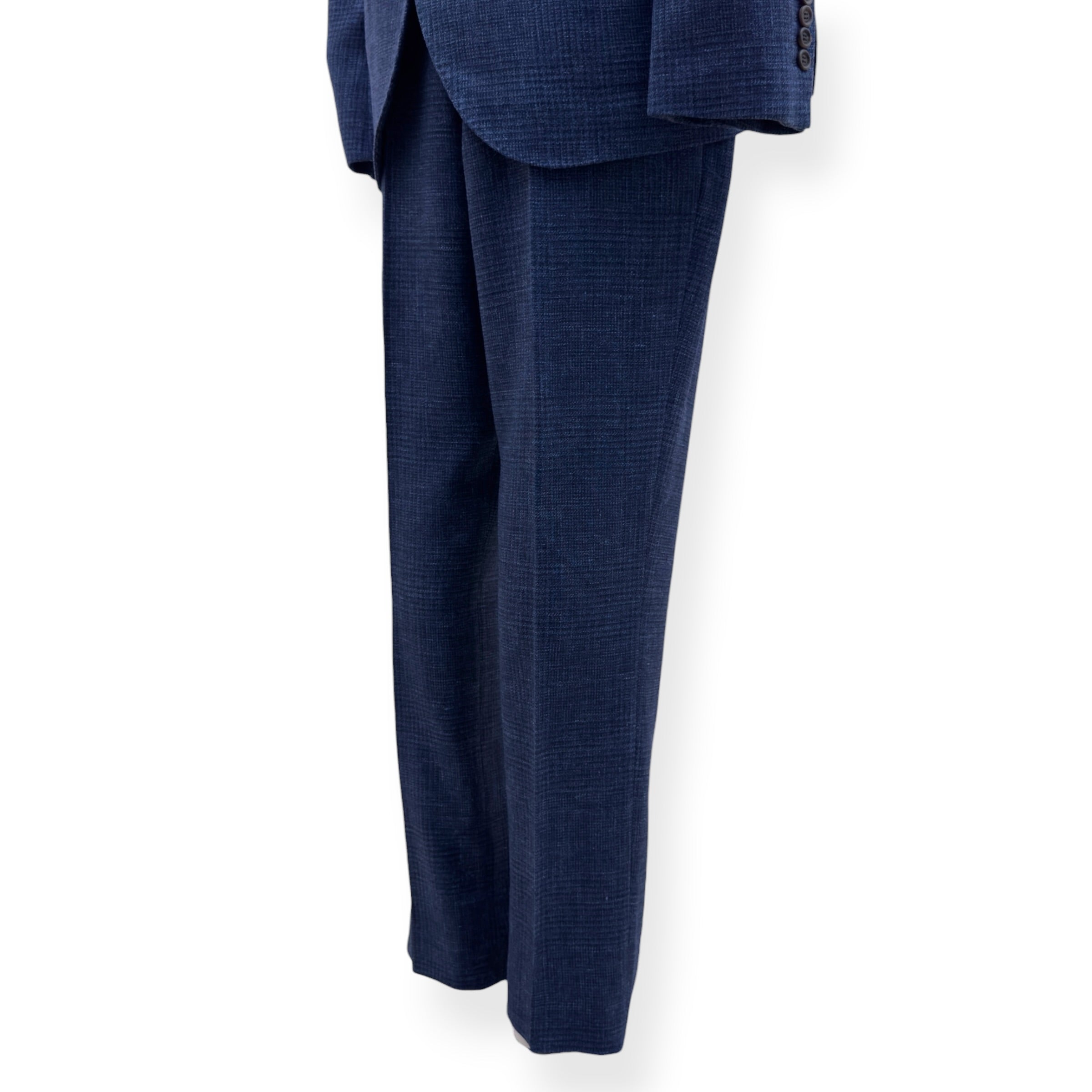 BRUNELLO CUCINELLI WOOL LINEN SUIT BLUE 52 / 54 / XL