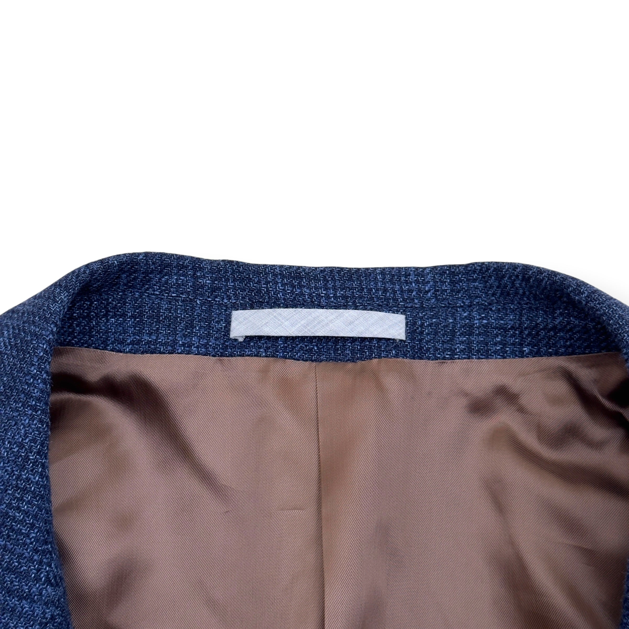 BRUNELLO CUCINELLI WOOL LINEN SUIT BLUE 52 / 54 / XL