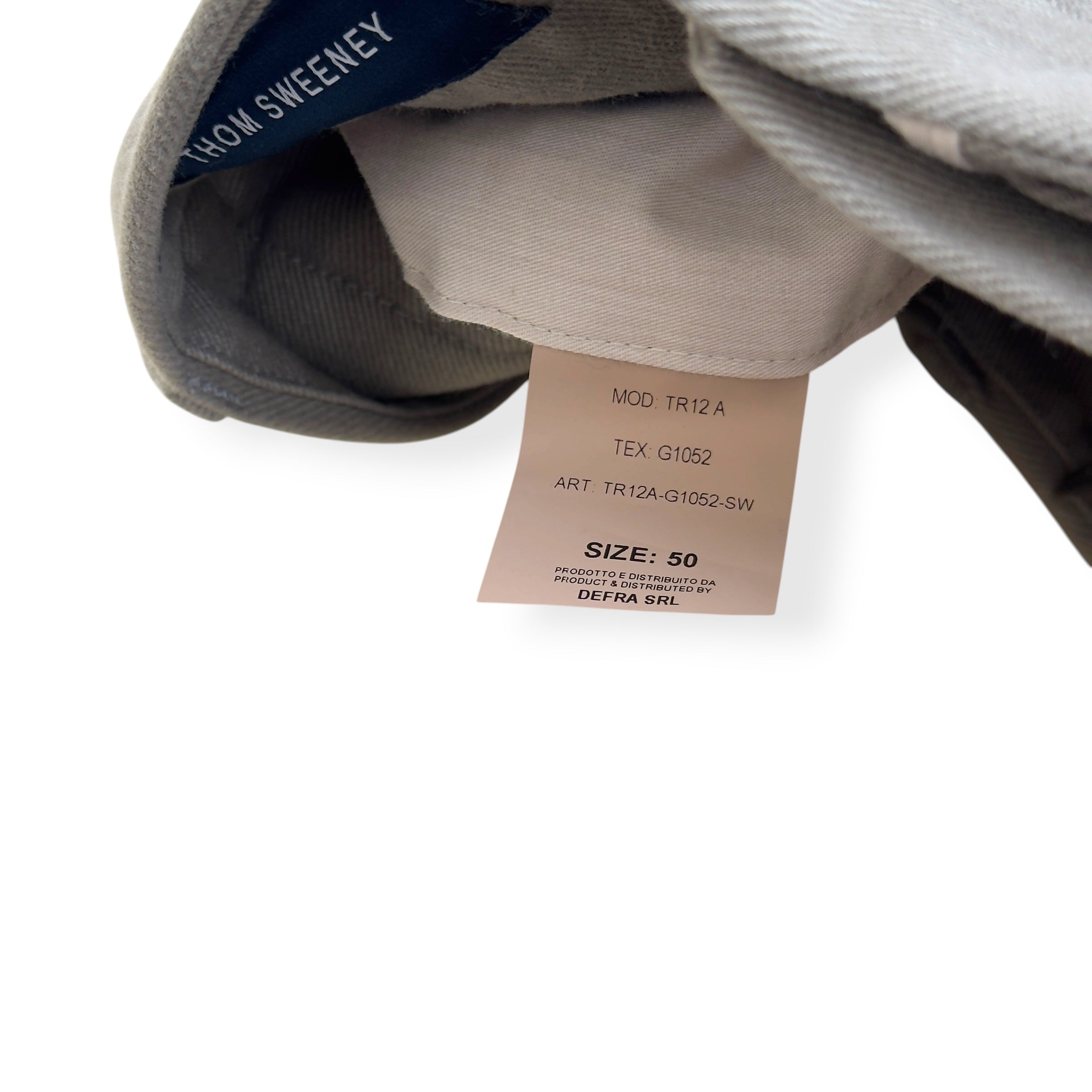 THOM SWEENEY COTTON TROUSERS OLIVE 50 / M