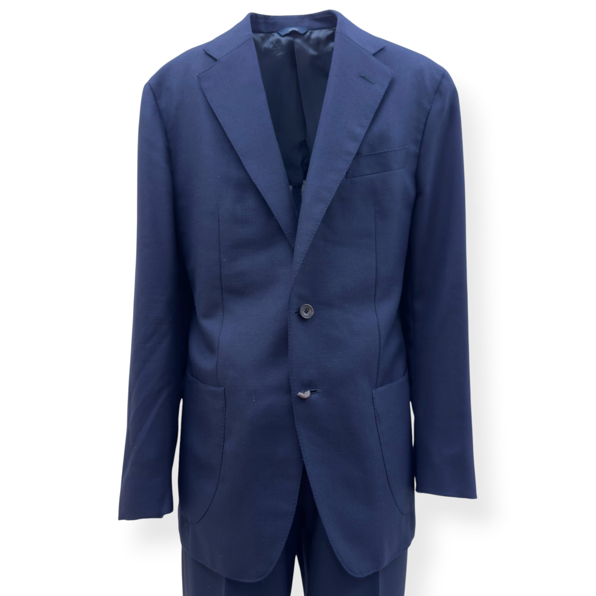 THOM SWEENEY WOOL SUIT NAVY 54 / XL