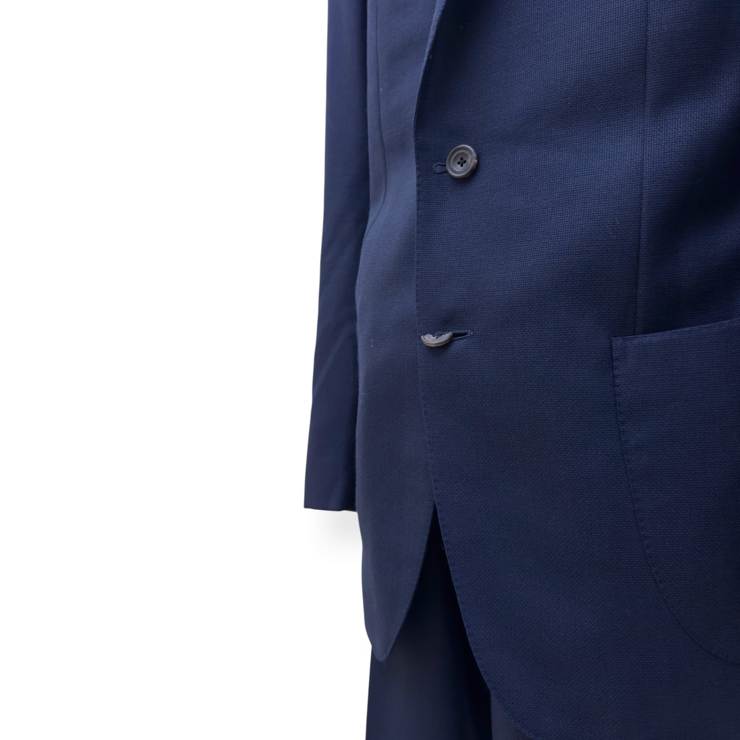 THOM SWEENEY WOOL SUIT NAVY 54 / XL