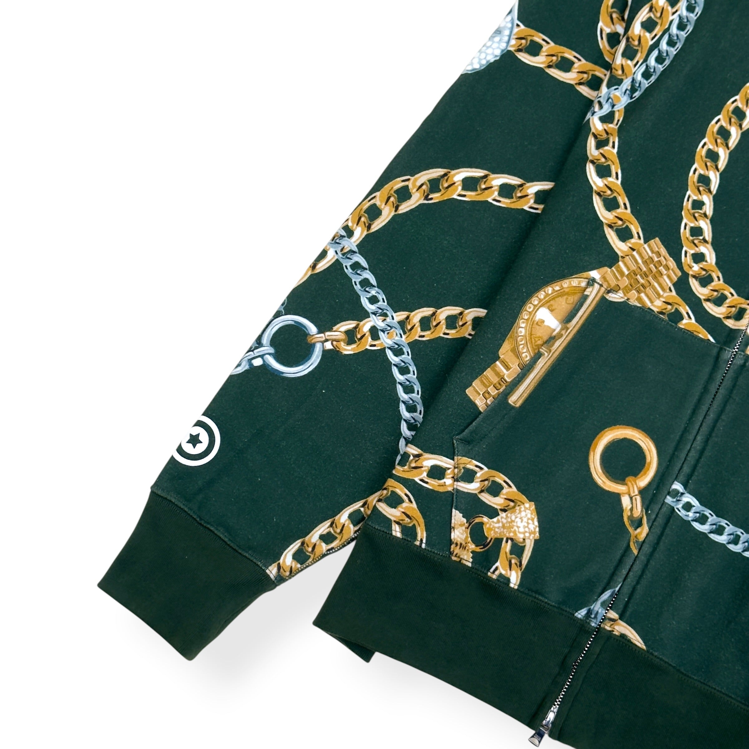 BAPE SHARK FULL-ZIP HOODIE GREEN M