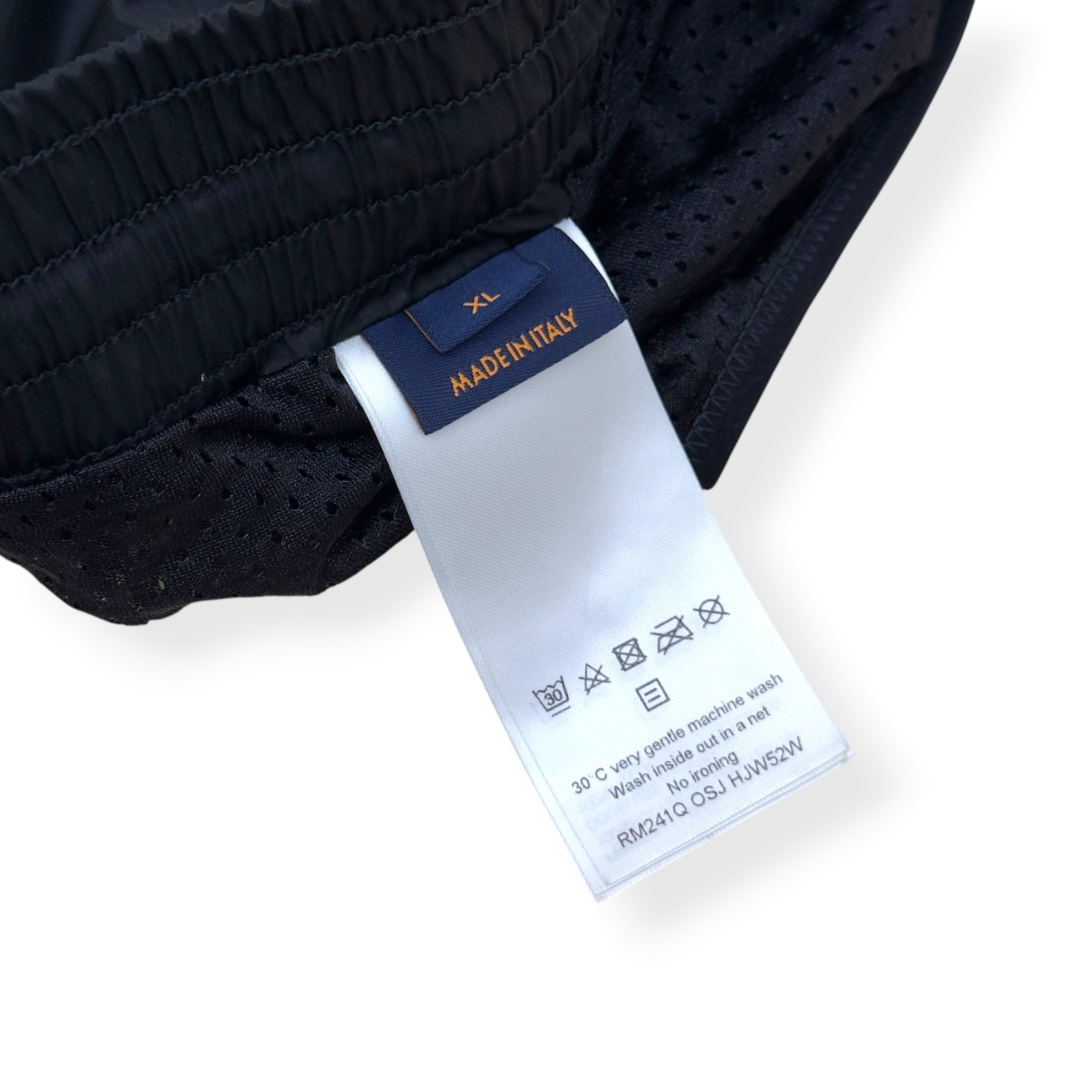 LOUIS VUITTON DAMIER NYLON SWIM SHORTS BLACK XL