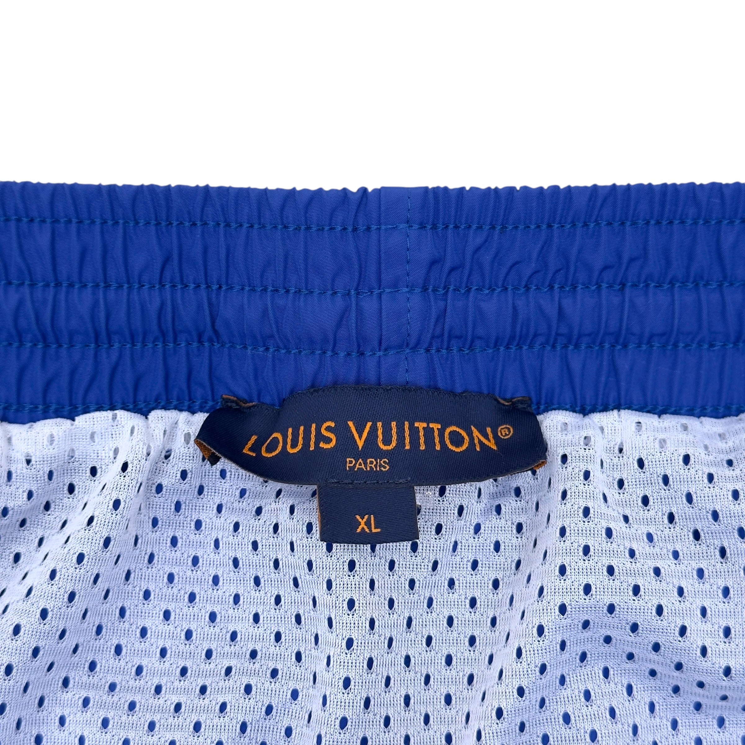 LOUIS VUITTON MONOGRAM SWIM SHORTS BLUE XL