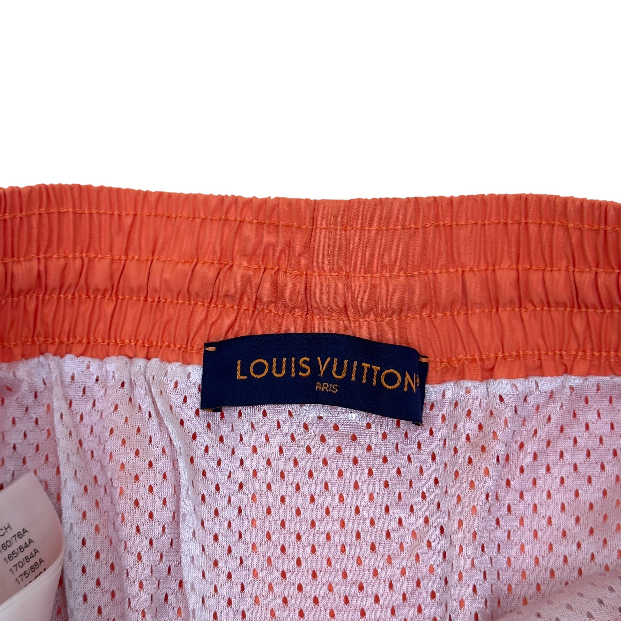 LOUIS VUITTON MONOGRAM SWIM SHORTS ORANGE XL