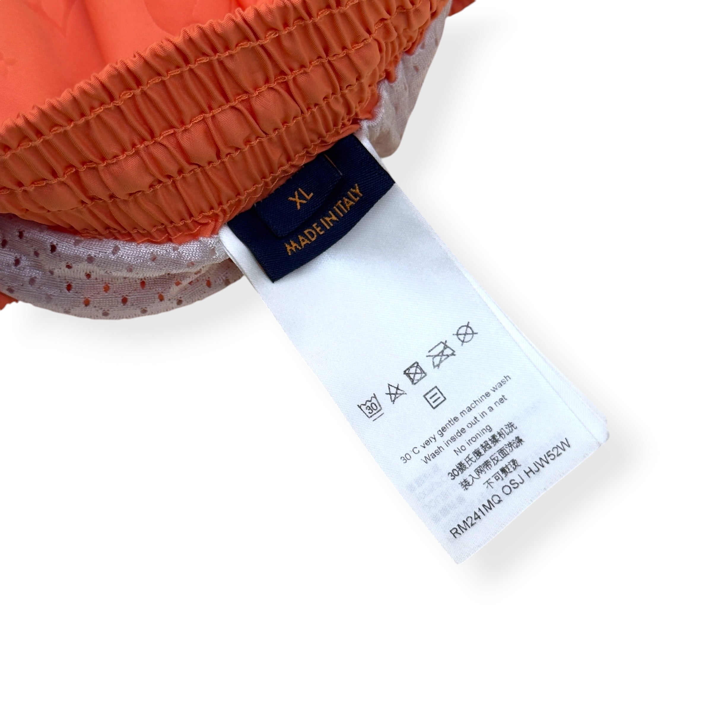 LOUIS VUITTON MONOGRAM SWIM SHORTS ORANGE XL