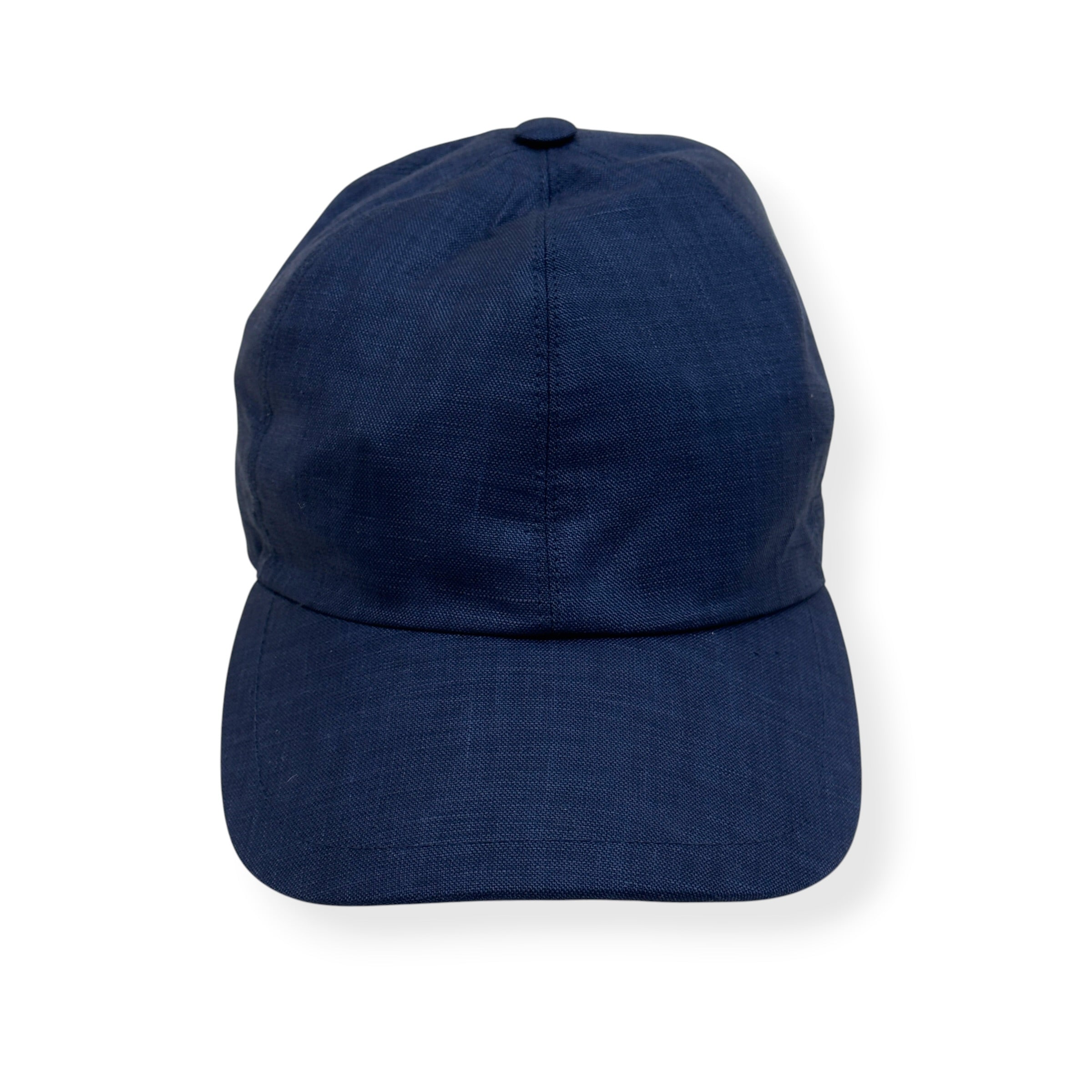 THOM SWEENEY LINEN WOOL BASEBALL CAP NAVY O/S