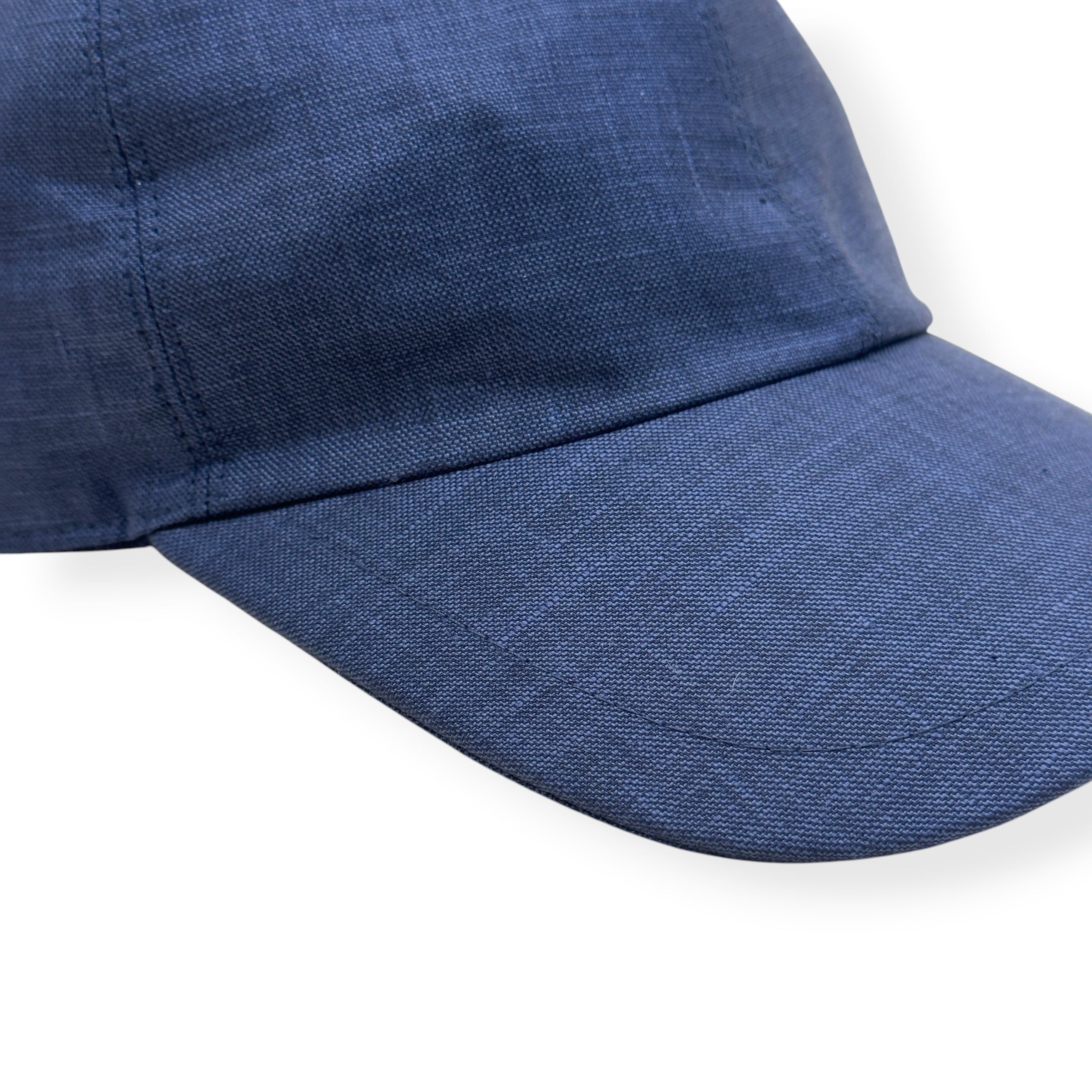 THOM SWEENEY LINEN WOOL BASEBALL CAP NAVY O/S