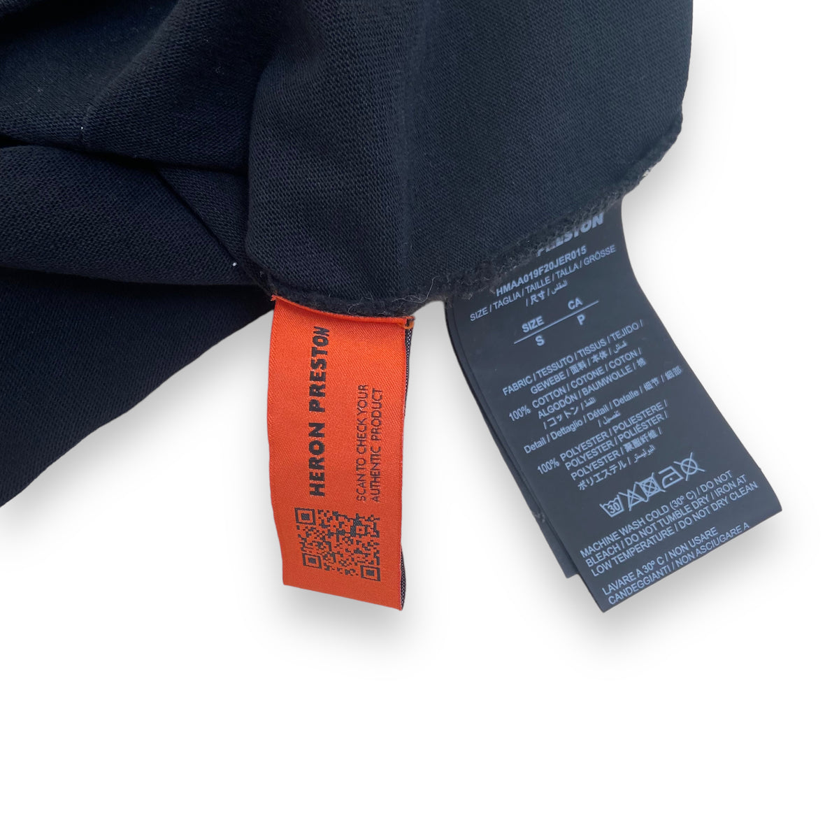 HERON PRESTON T-SHIRT BLACK S