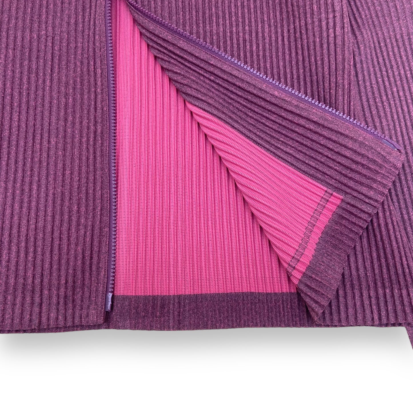 ISSEY MIYAKE HOMME PLISSÉ PLEATED HOODIE PURPLE XL