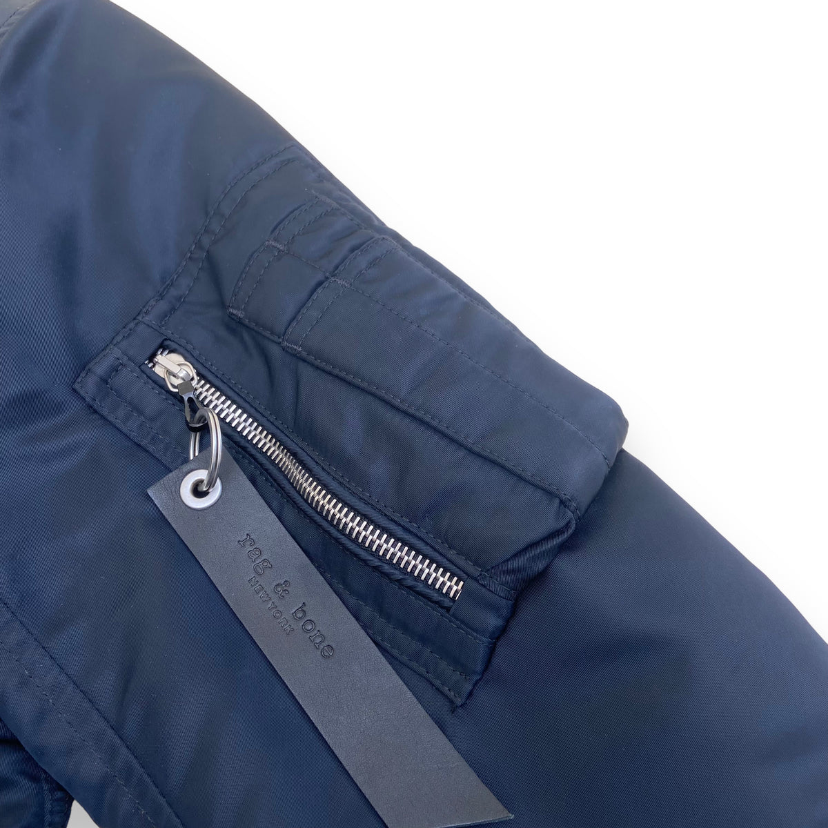 RAG & BONE NEW YORK BOMBER JACKET NAVY XS