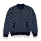 LOUIS VUITTON DAMIER JACQUARD ZIP-THROUGH BOMBER GREY L