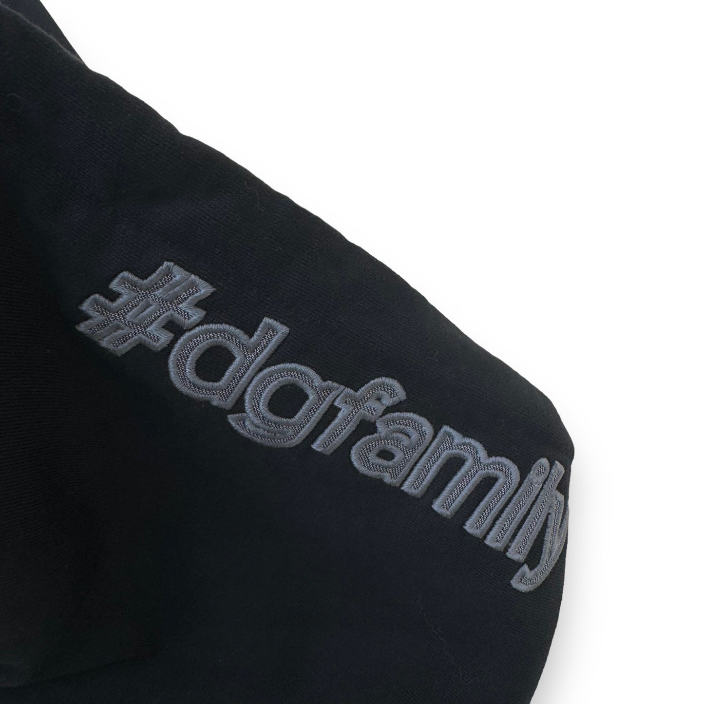 DOLCE & GABBANA COTTON FAMILY HOODIE BLACK L