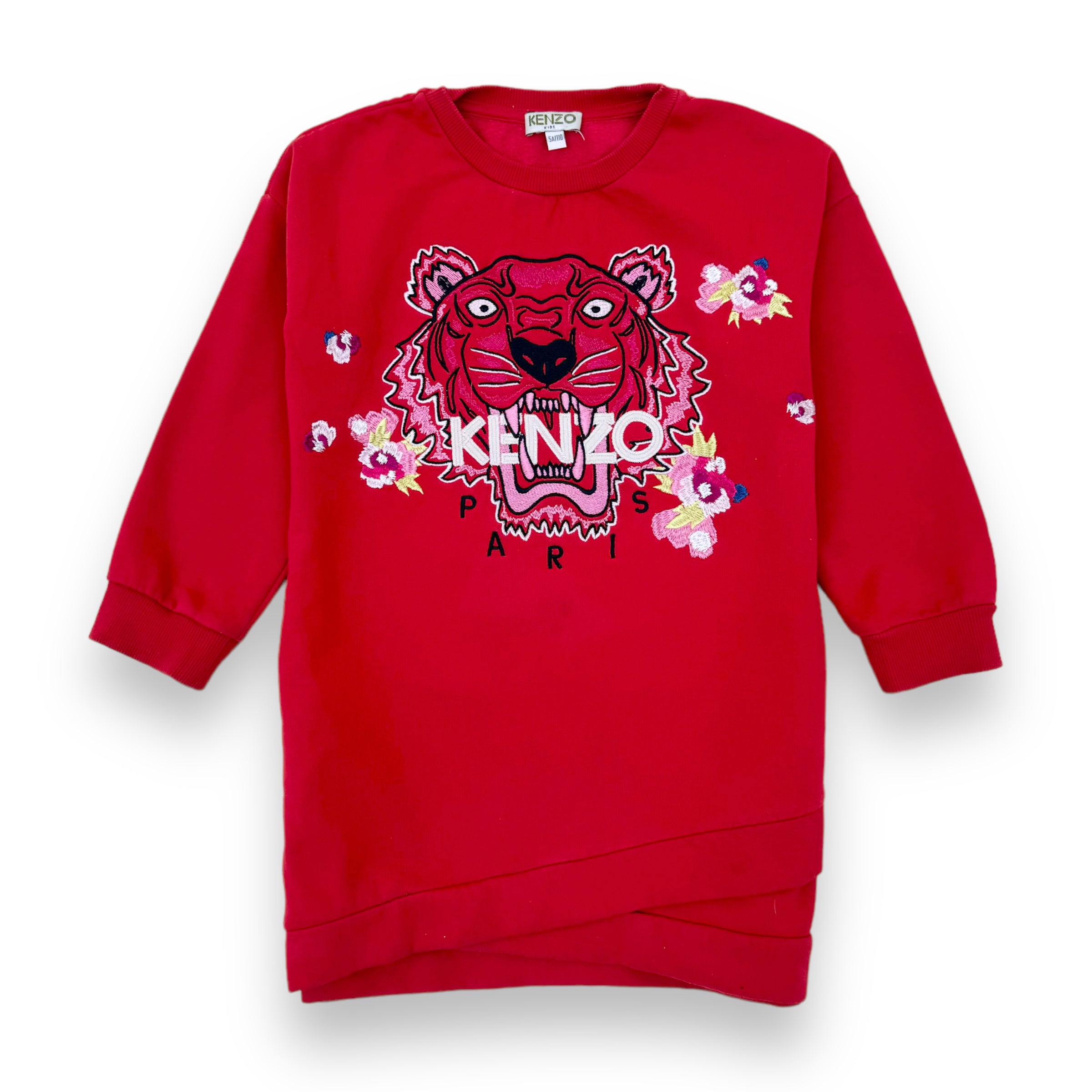 KENZO TIGER SWEATSHIRT RED AGE5