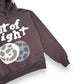BROKEN PLANET OUT OF SIGHT COTTON HOODIE BROWN M