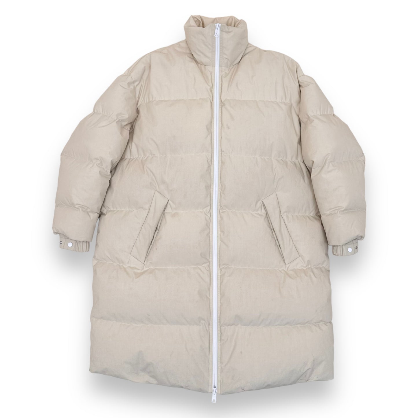 BOTTEGA VENETA DOWN-FILLED QUILTED POPLIN PUFFER JACKET CREAM XS