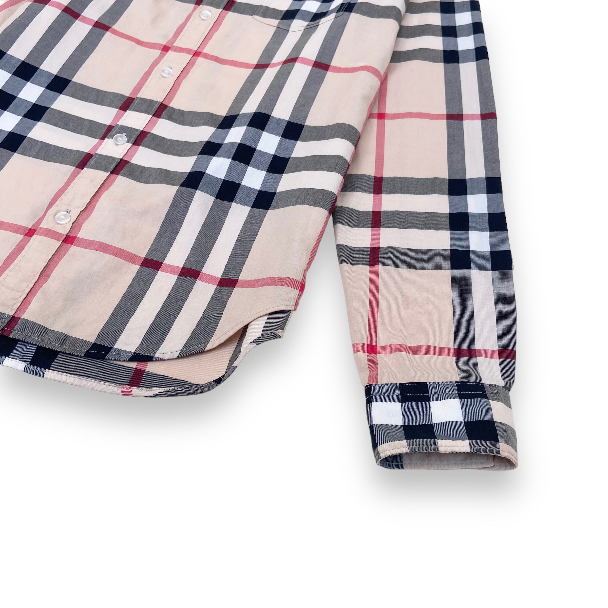BURBERRY CHECKED SHIRT S