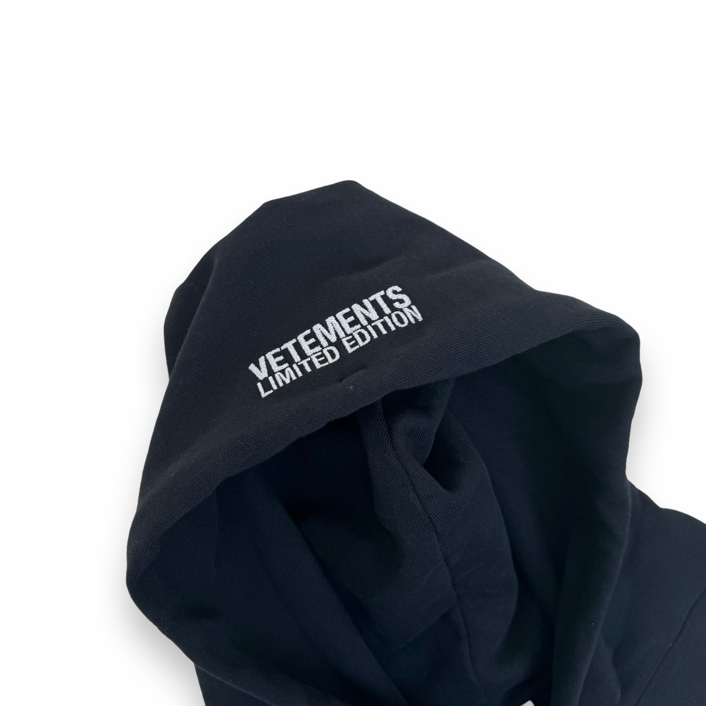 VETEMENTS WORLD TOUR LOGO HOODIE BLACK L