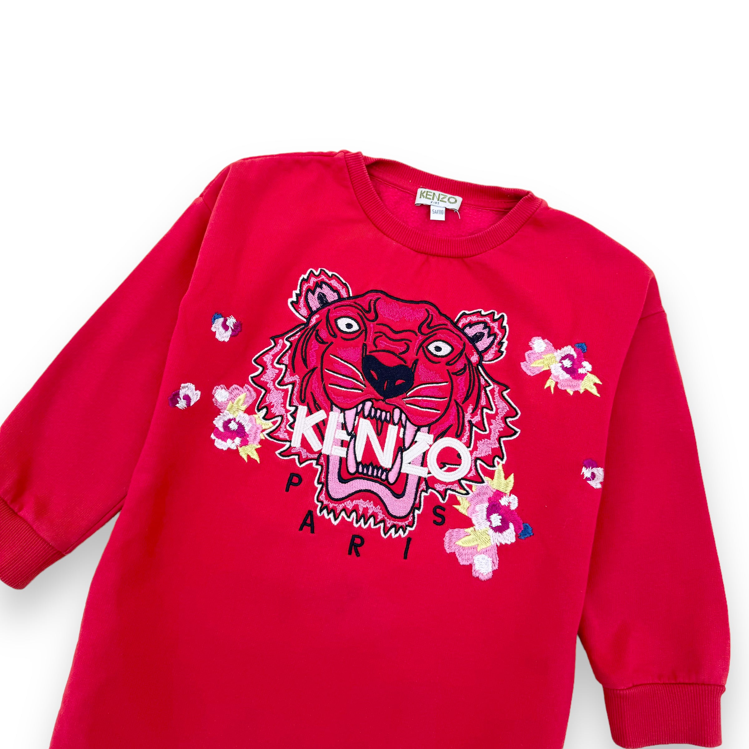 KENZO TIGER SWEATSHIRT RED AGE5