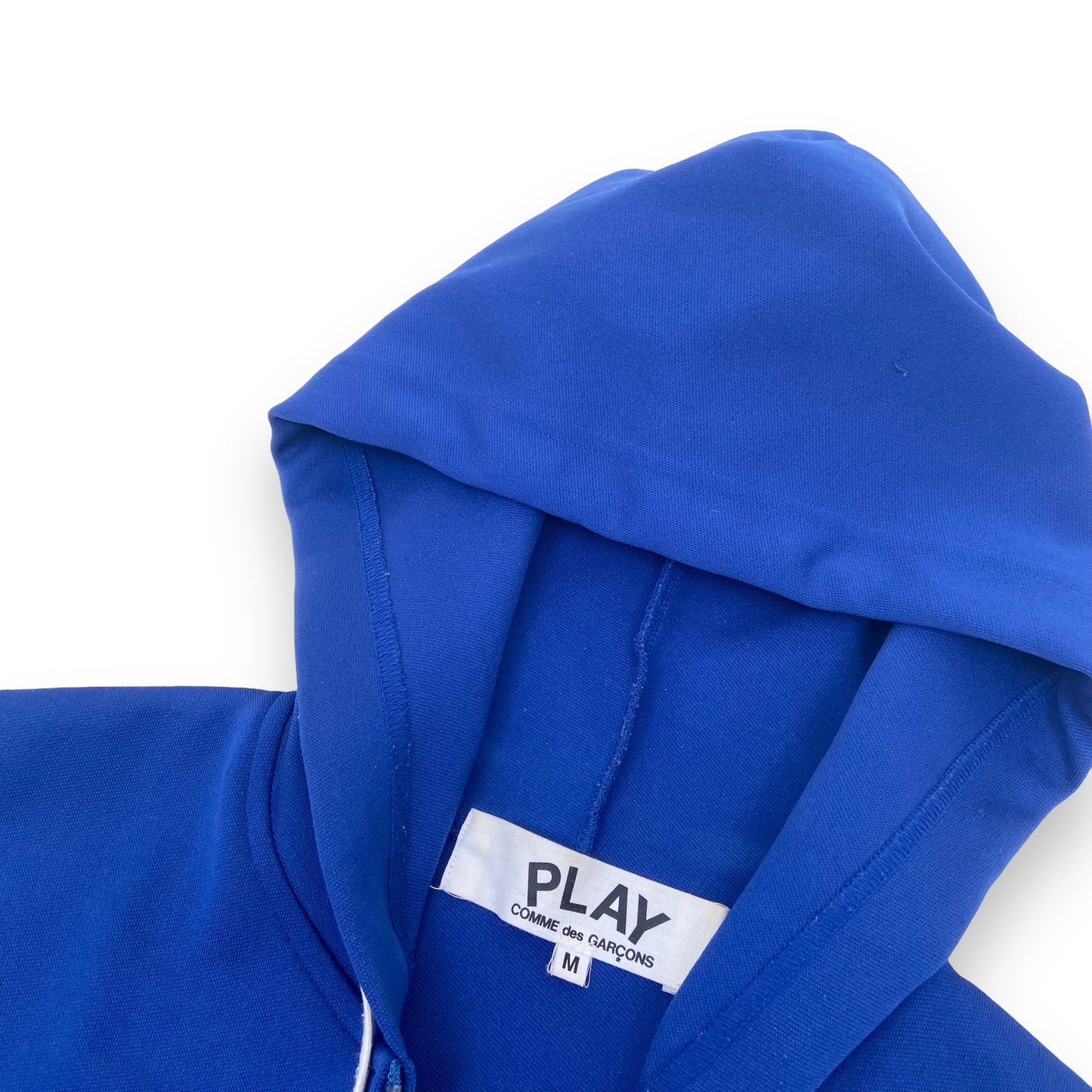 CDG PLAY ZIP-UP HOODIE BLUE M