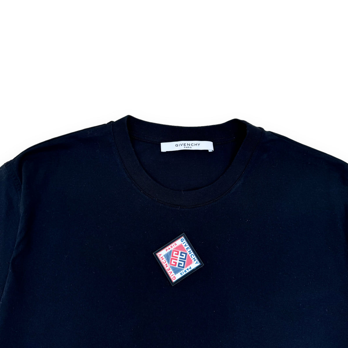 GIVENCHY RUBBER PATCH T-SHIRT BLACK XL