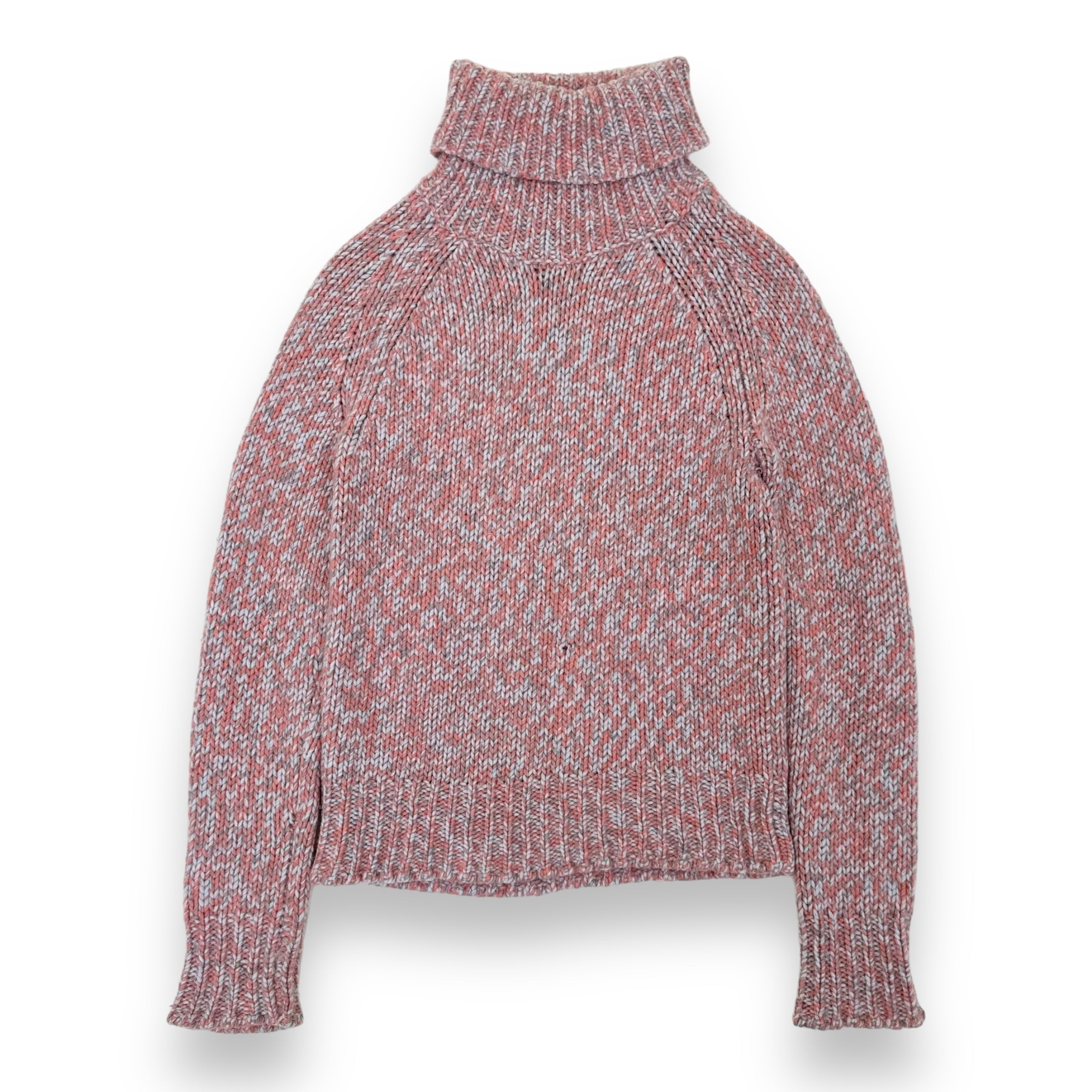 REPEAT CASHMERE ROLL NECK SWEATER PINK XS