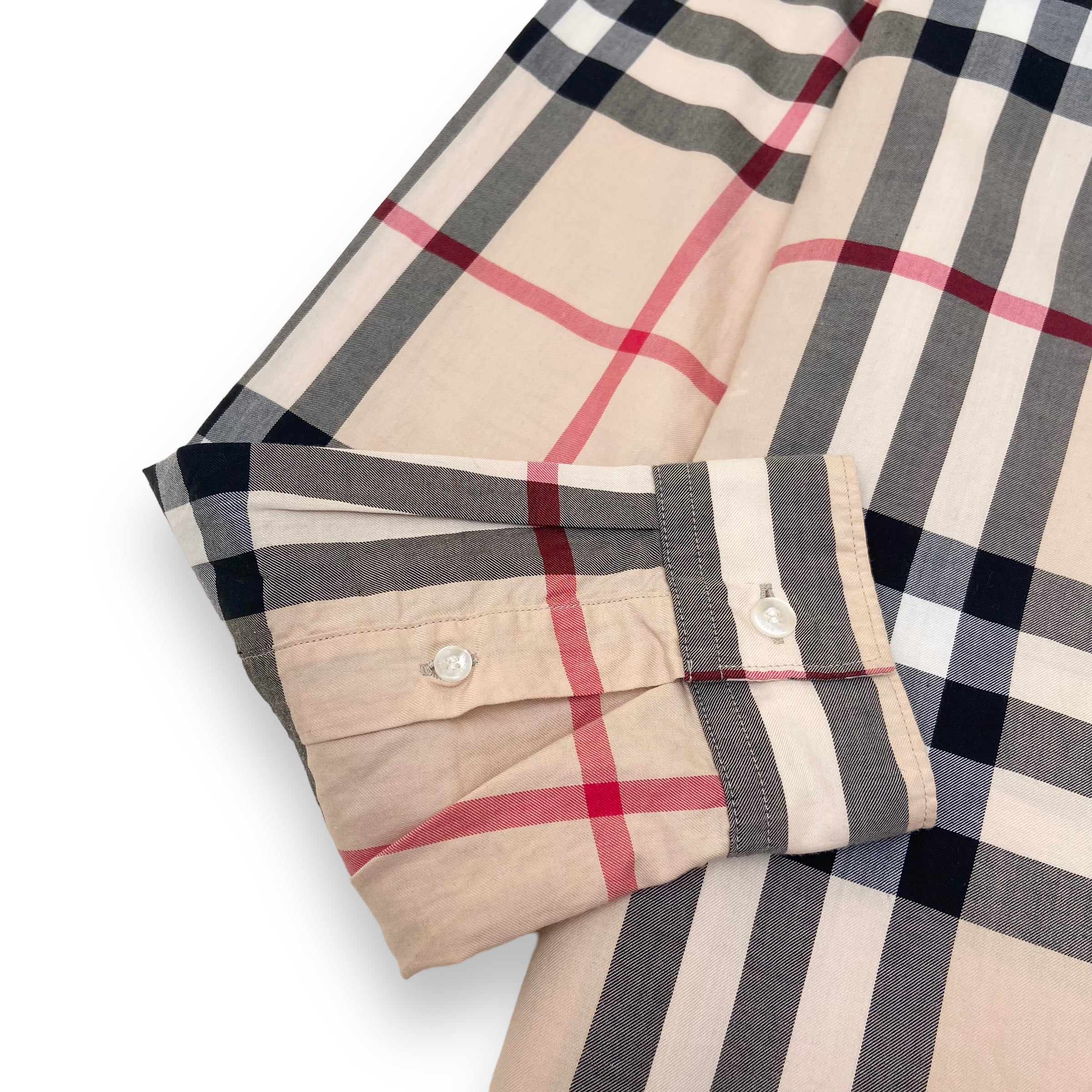BURBERRY CHECKED SHIRT S