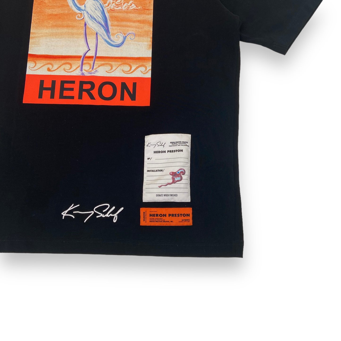 HERON PRESTON T-SHIRT BLACK S